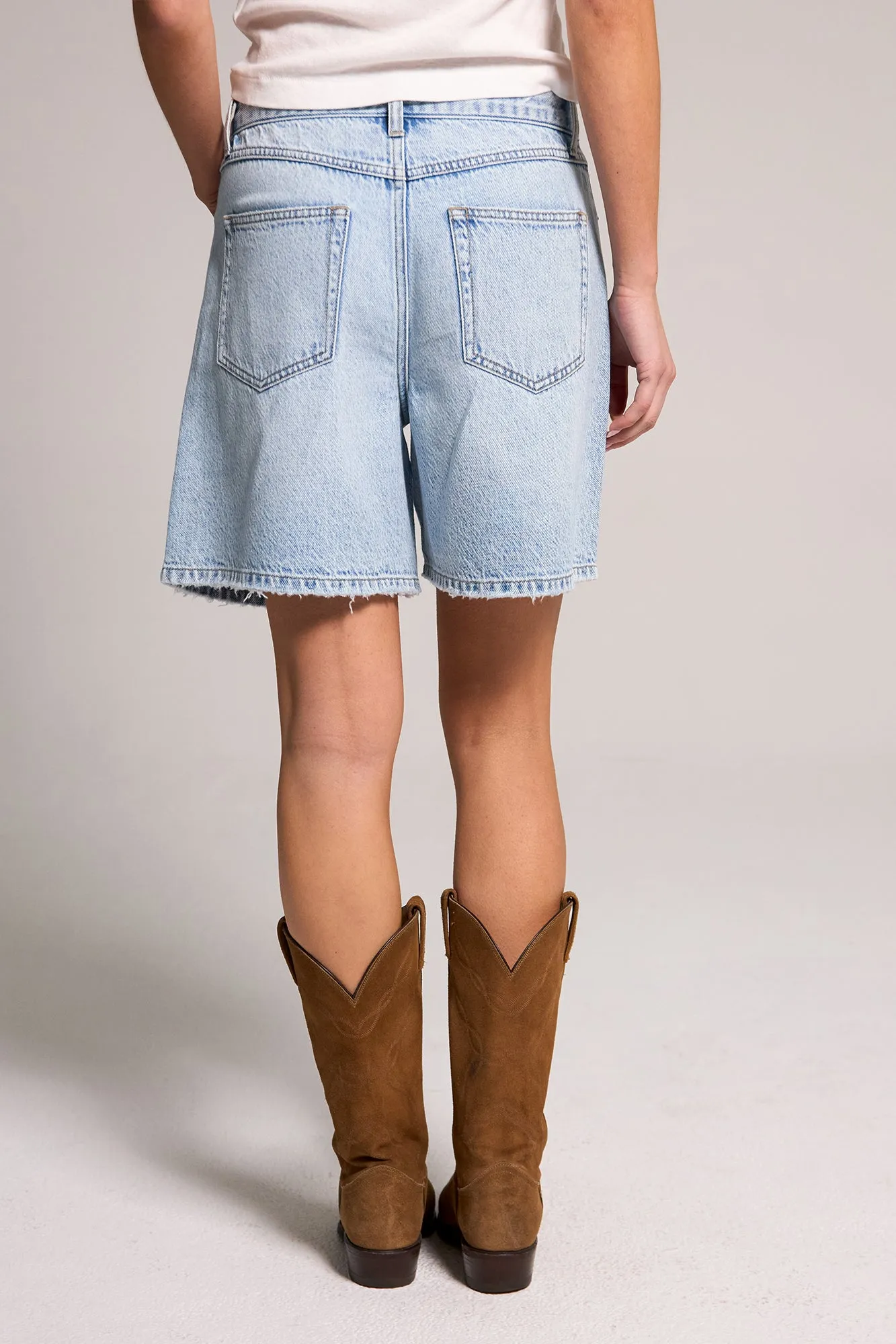 A-Line Bermuda Short - Light Indigo sold by Rewash product image thumbnail 5