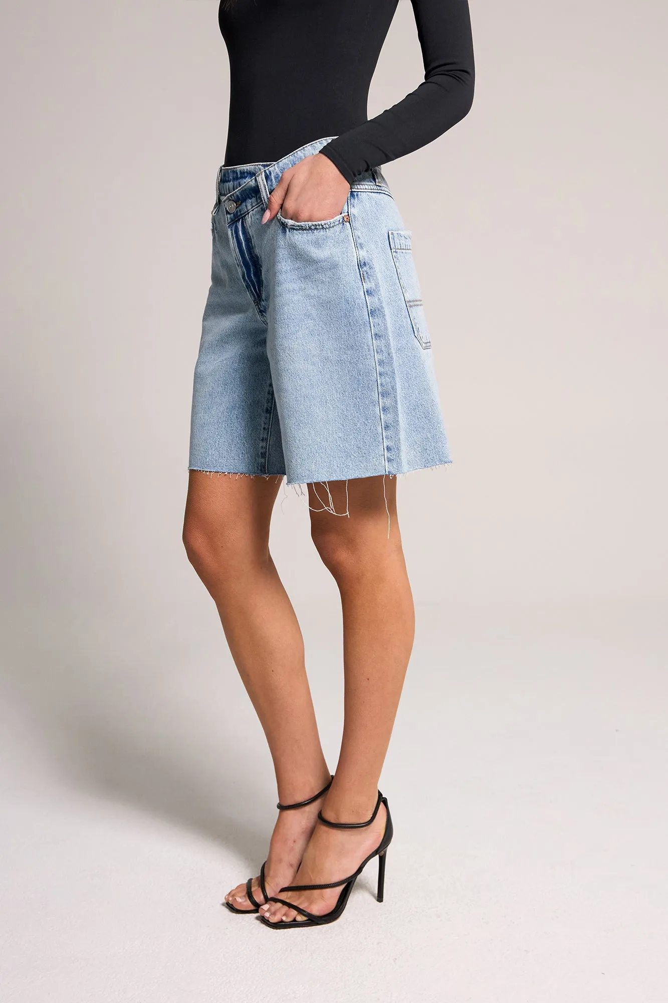 Effortless A-Line Jort - Light Medium Indigo sold by Rewash product image thumbnail 4
