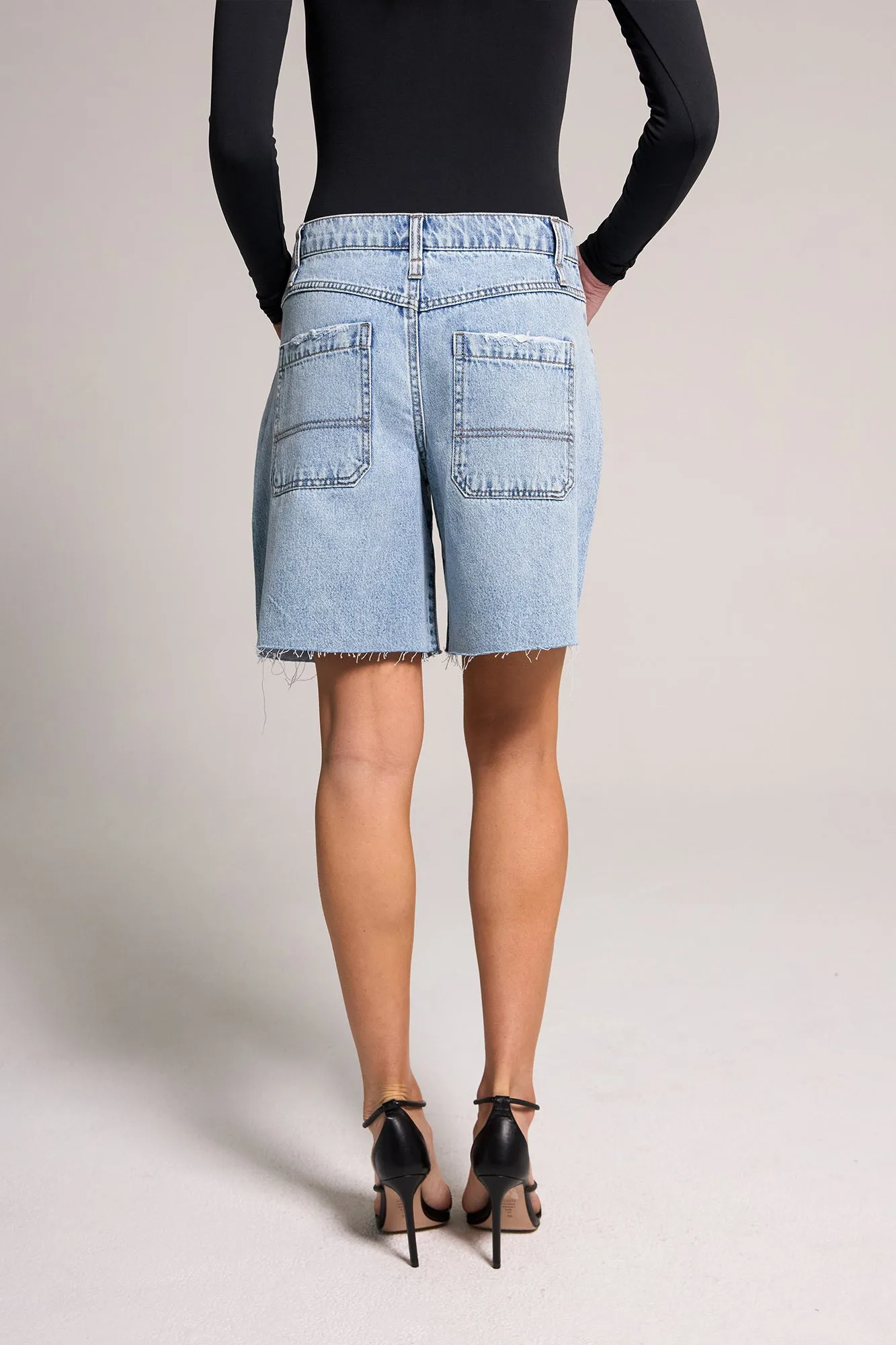 Effortless A-Line Jort - Light Medium Indigo sold by Rewash product image thumbnail 5