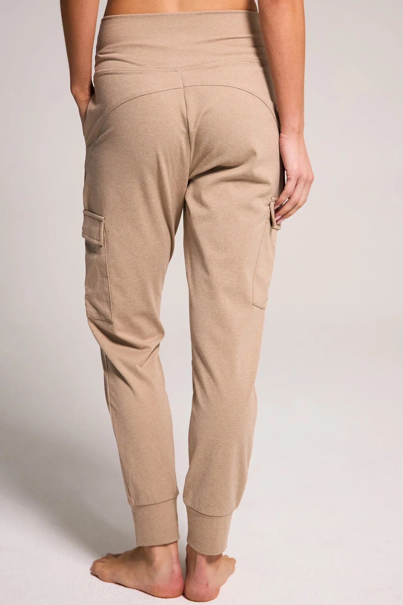 Cargo Knit Jogger - Heather Taupe sold by Rewash product image thumbnail 4