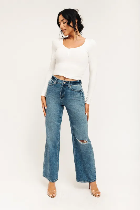 Super High Rise Cinch Waist Jeans - Vintage Indigo made by Rewash