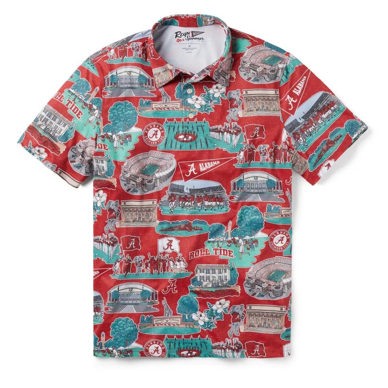 UNIVERSITY OF ALABAMA SCENIC PERFORMANCE POLO sold by Reyn Spooner