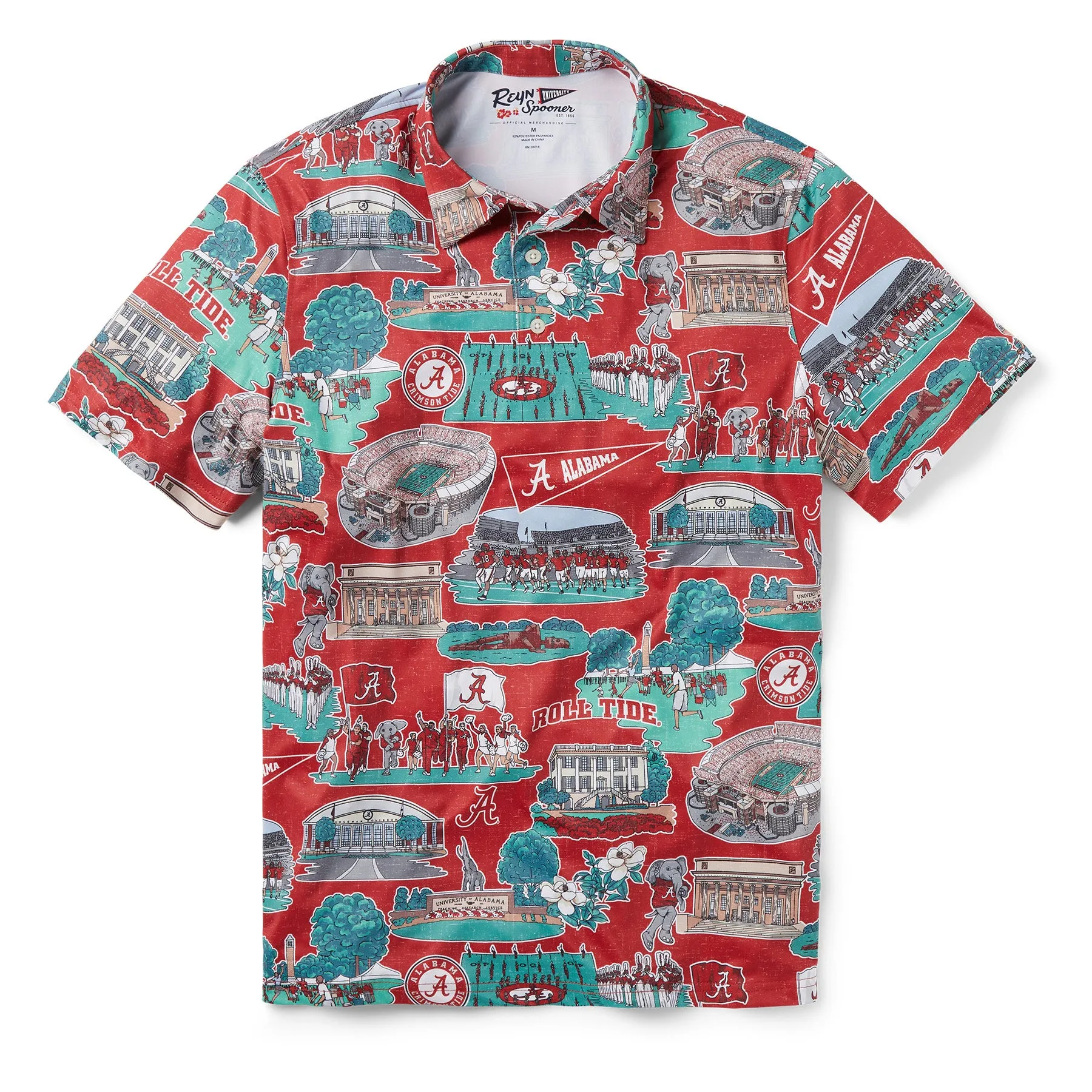 UNIVERSITY OF ALABAMA SCENIC PERFORMANCE POLO sold by Reyn Spooner