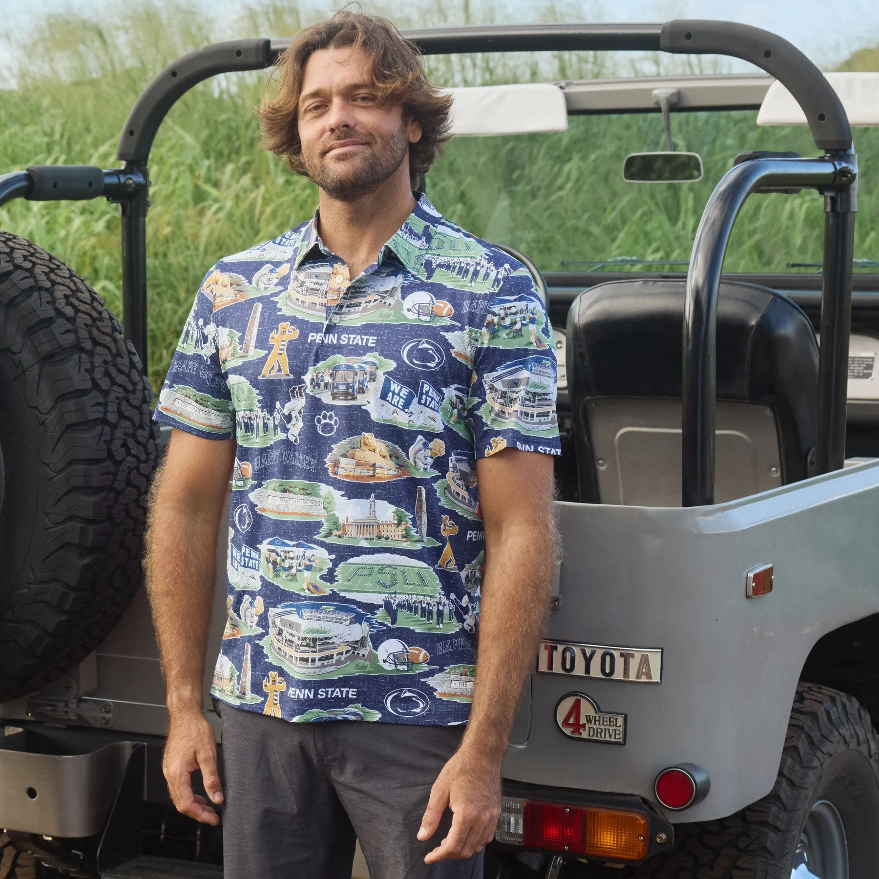 PENNSYLVANIA STATE UNIVERSITY SCENIC PERFORMANCE POLO sold by Reyn Spooner product image thumbnail 3