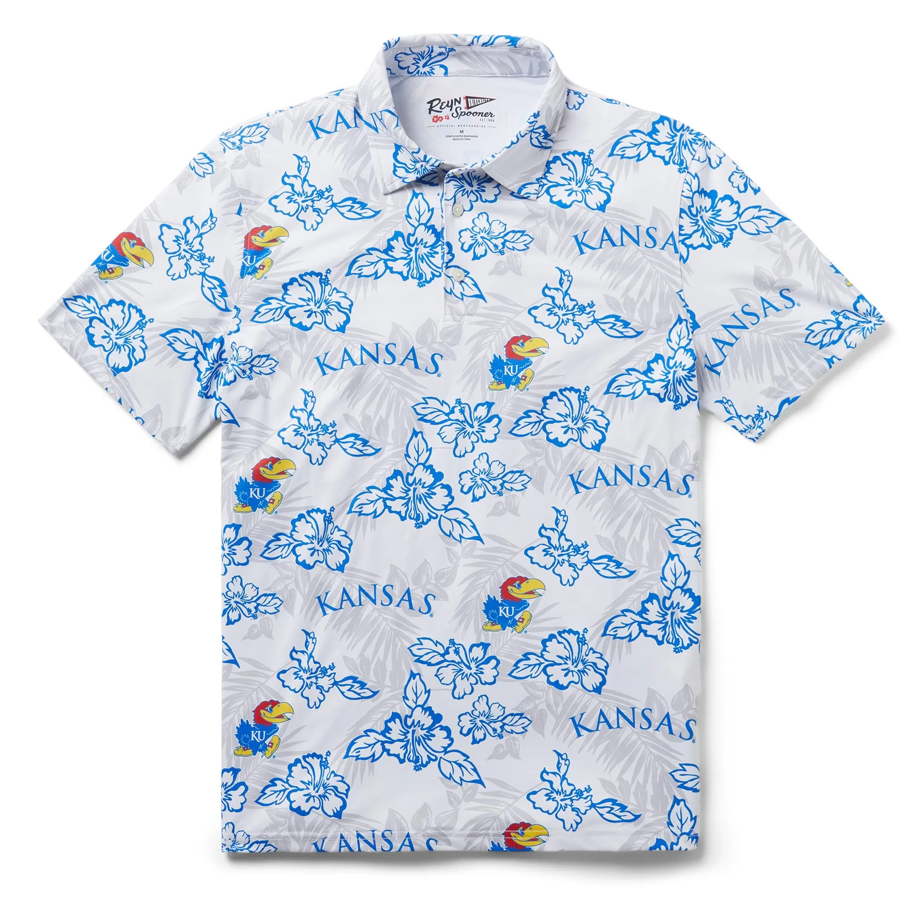 UNIVERSITY OF KANSAS PUA PERFORMANCE POLO sold by Reyn Spooner