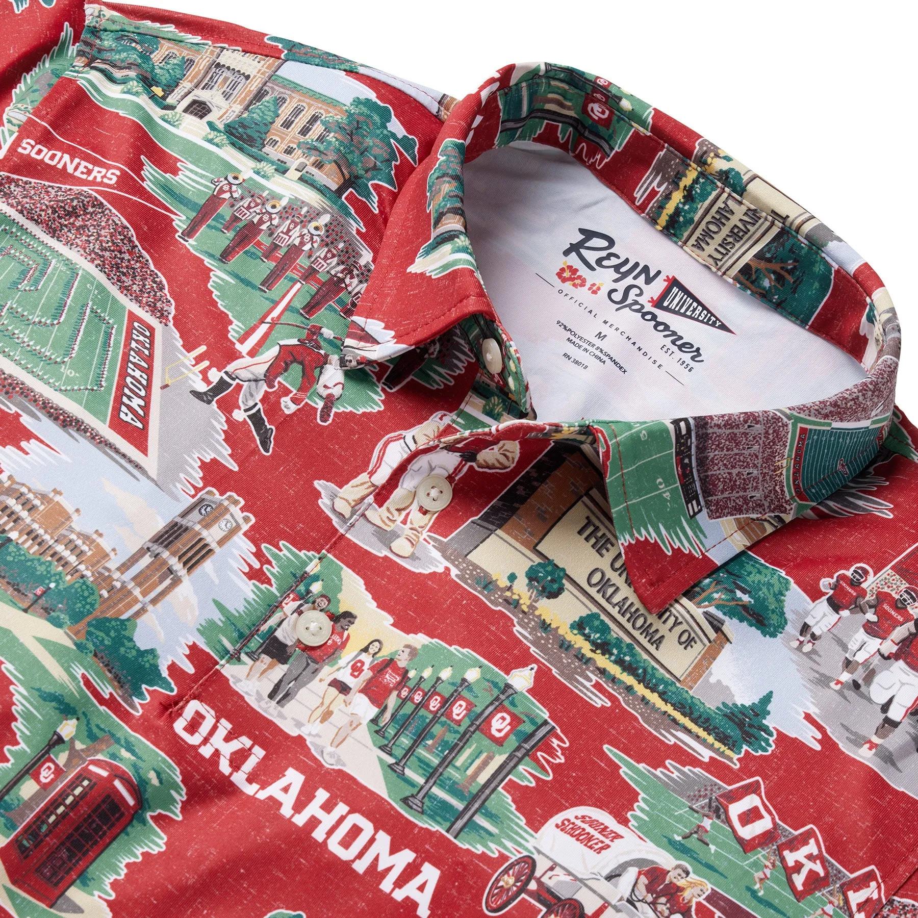 UNIVERSITY OF OKLAHOMA SCENIC PERFORMANCE POLO sold by Reyn Spooner product image thumbnail 2