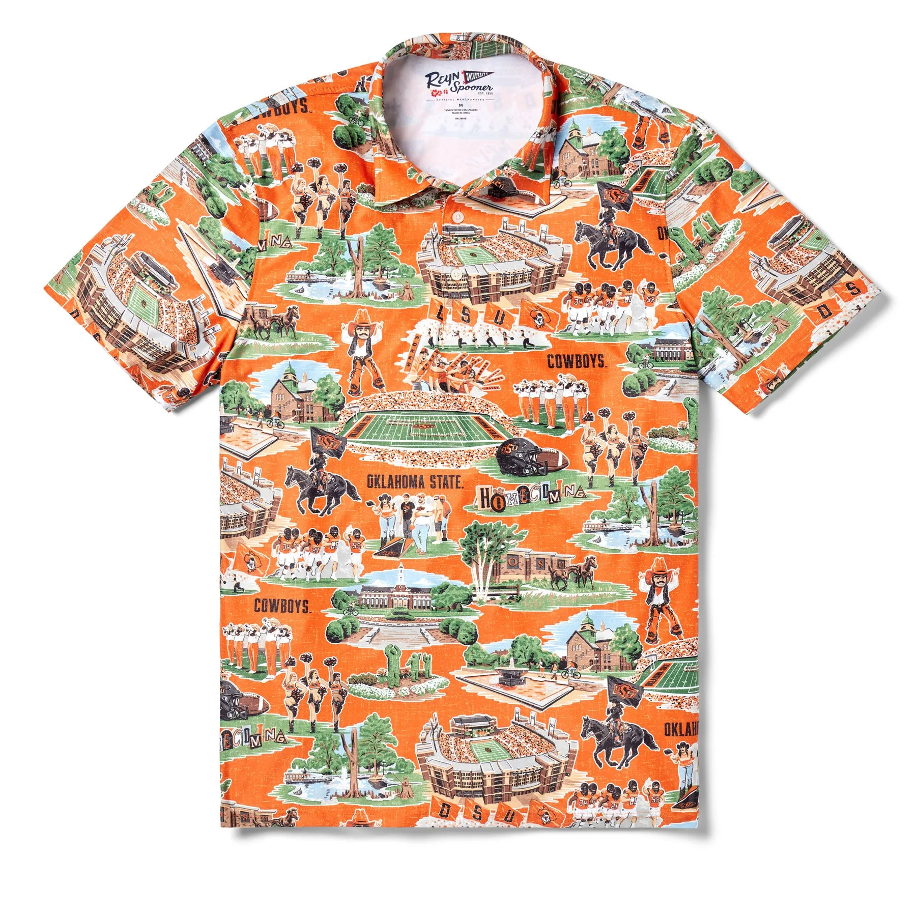 OKLAHOMA STATE UNIVERSITY SCENIC PERFORMANCE POLO sold by Reyn Spooner