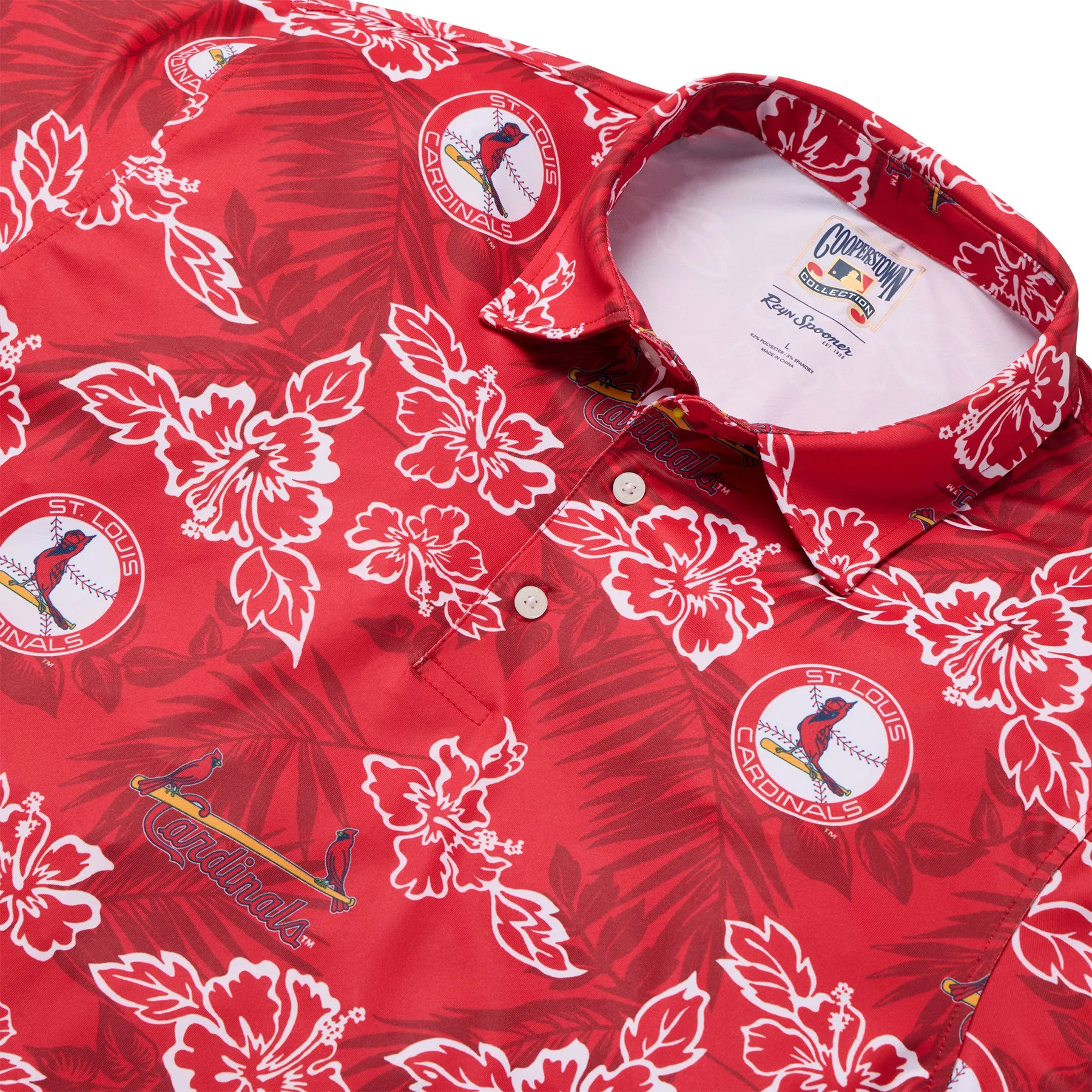 MLB® ST. LOUIS CARDINALS COOPERSTOWN PERFORMANCE POLO sold by Reyn Spooner product image thumbnail 2