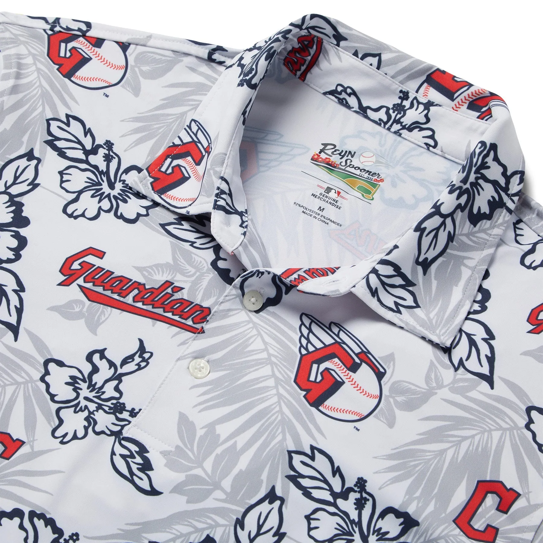 MLB® CLEVELAND GUARDIANS PUA PERFORMANCE POLO sold by Reyn Spooner product image thumbnail 2