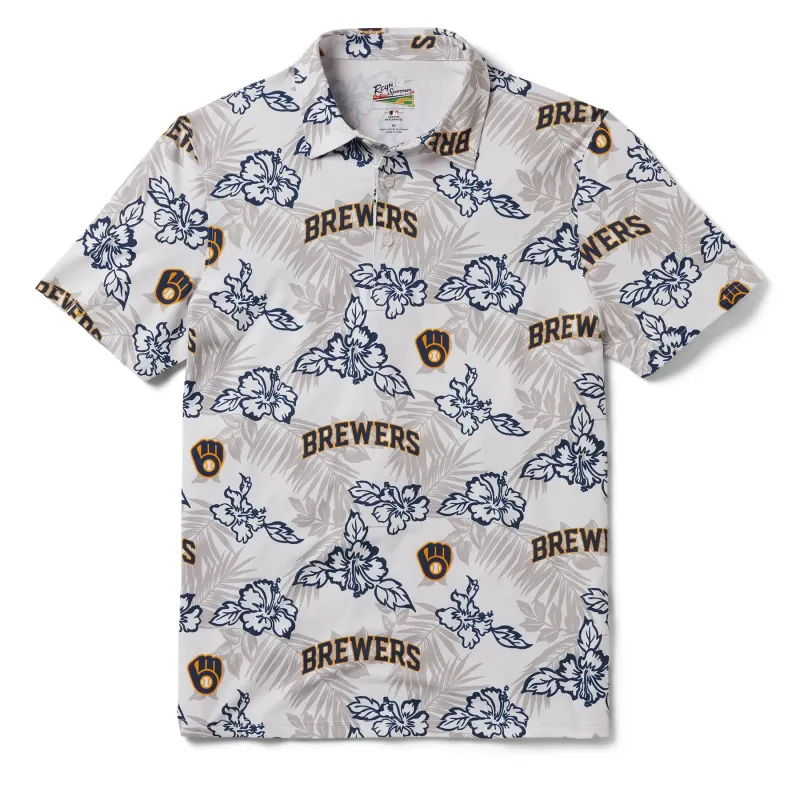 MLB® MILWAUKEE BREWERS PUA PERFORMANCE POLO sold by Reyn Spooner