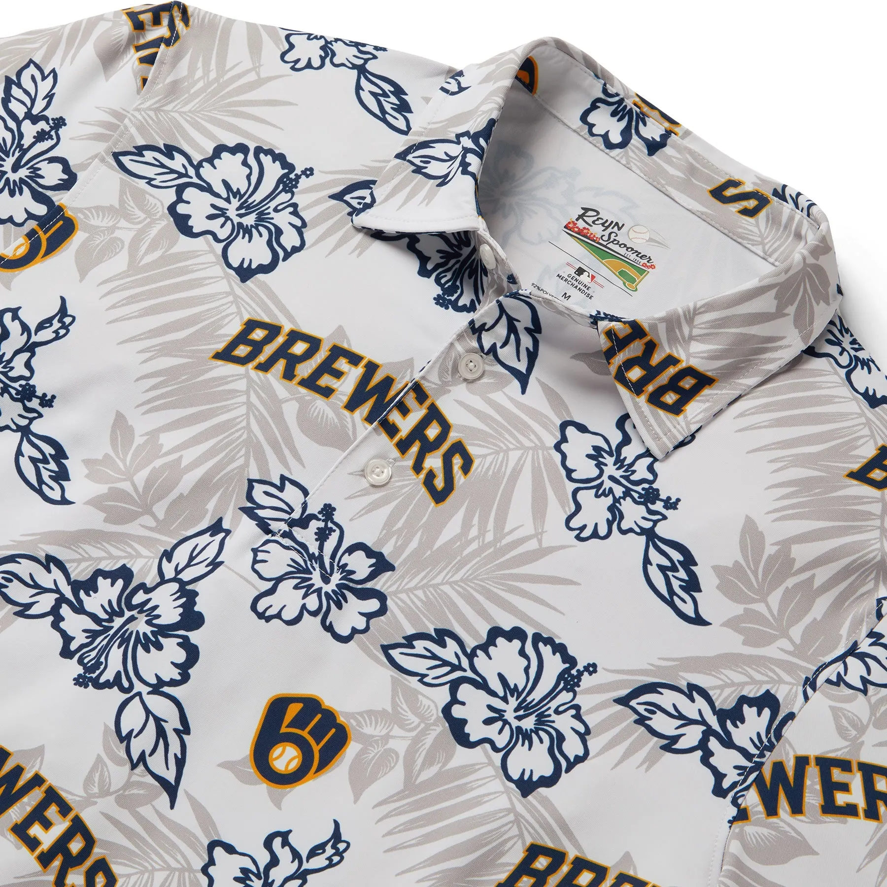 MLB® MILWAUKEE BREWERS PUA PERFORMANCE POLO sold by Reyn Spooner product image thumbnail 2