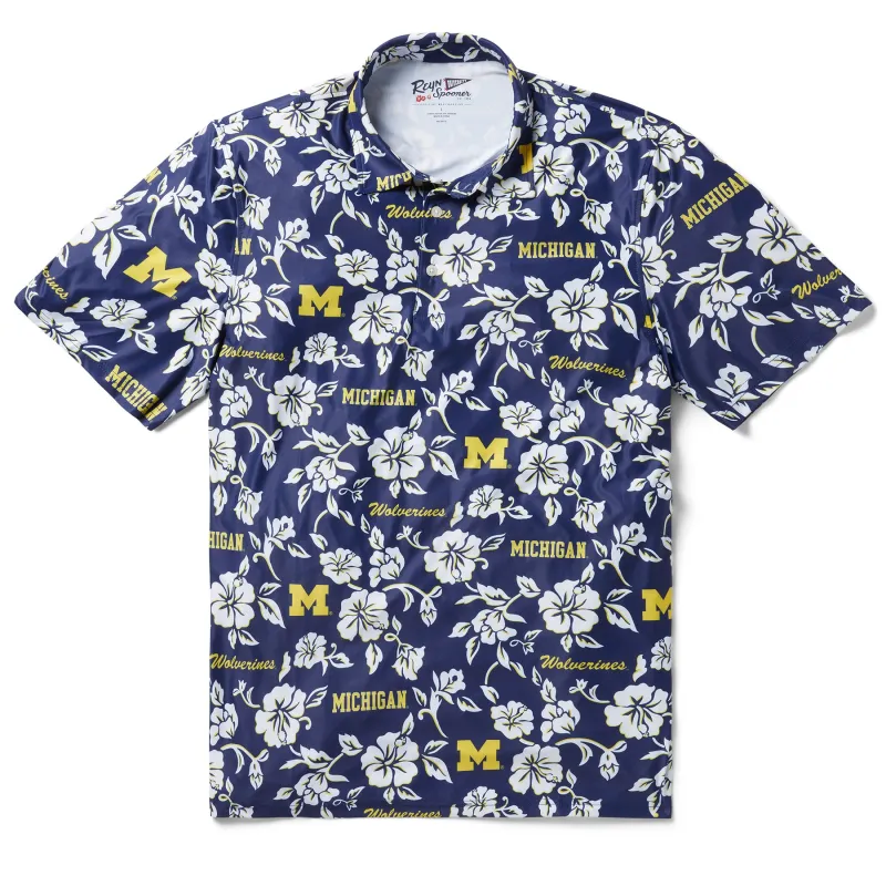 UNIVERSITY OF MICHIGAN GAME DAY PERFORMANCE POLO sold by Reyn Spooner