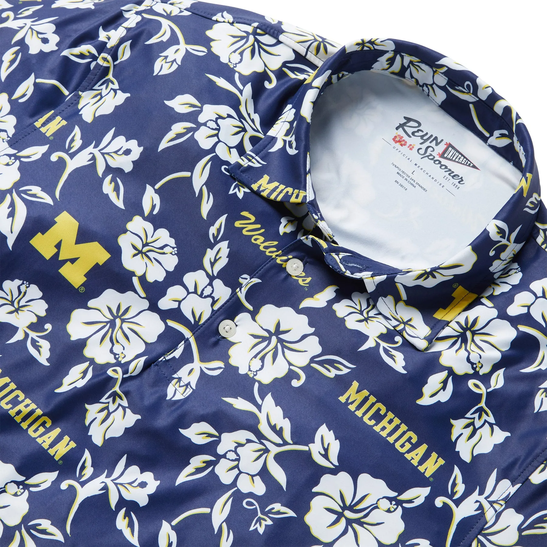 UNIVERSITY OF MICHIGAN GAME DAY PERFORMANCE POLO sold by Reyn Spooner product image thumbnail 2