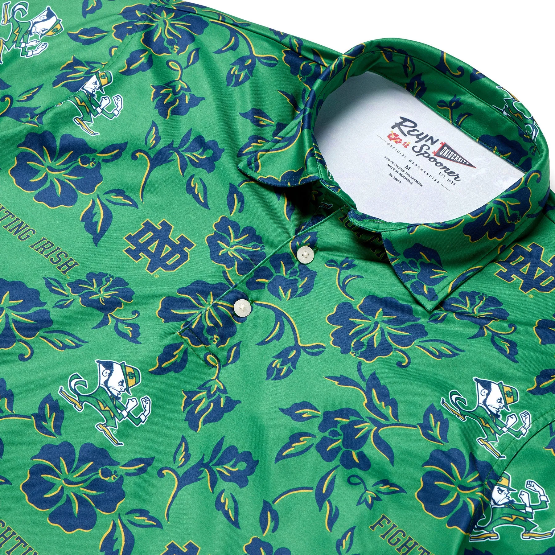 UNIVERSITY OF NOTRE DAME GAME DAY PERFORMANCE POLO sold by Reyn Spooner product image thumbnail 4