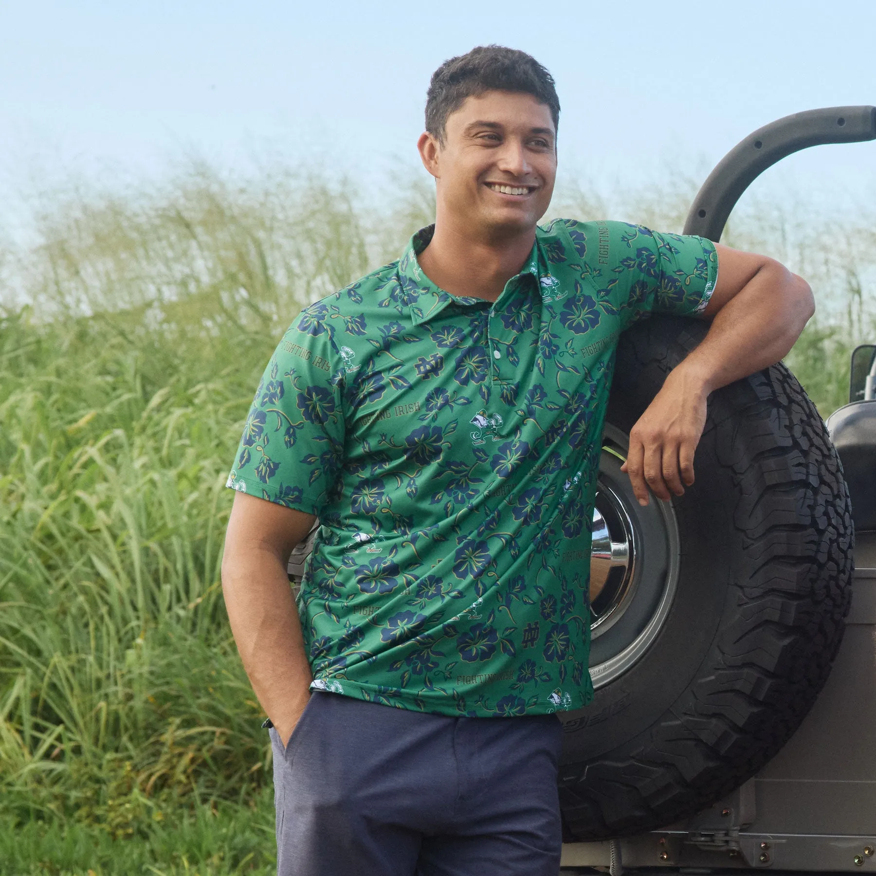 UNIVERSITY OF NOTRE DAME GAME DAY PERFORMANCE POLO sold by Reyn Spooner product image thumbnail 5