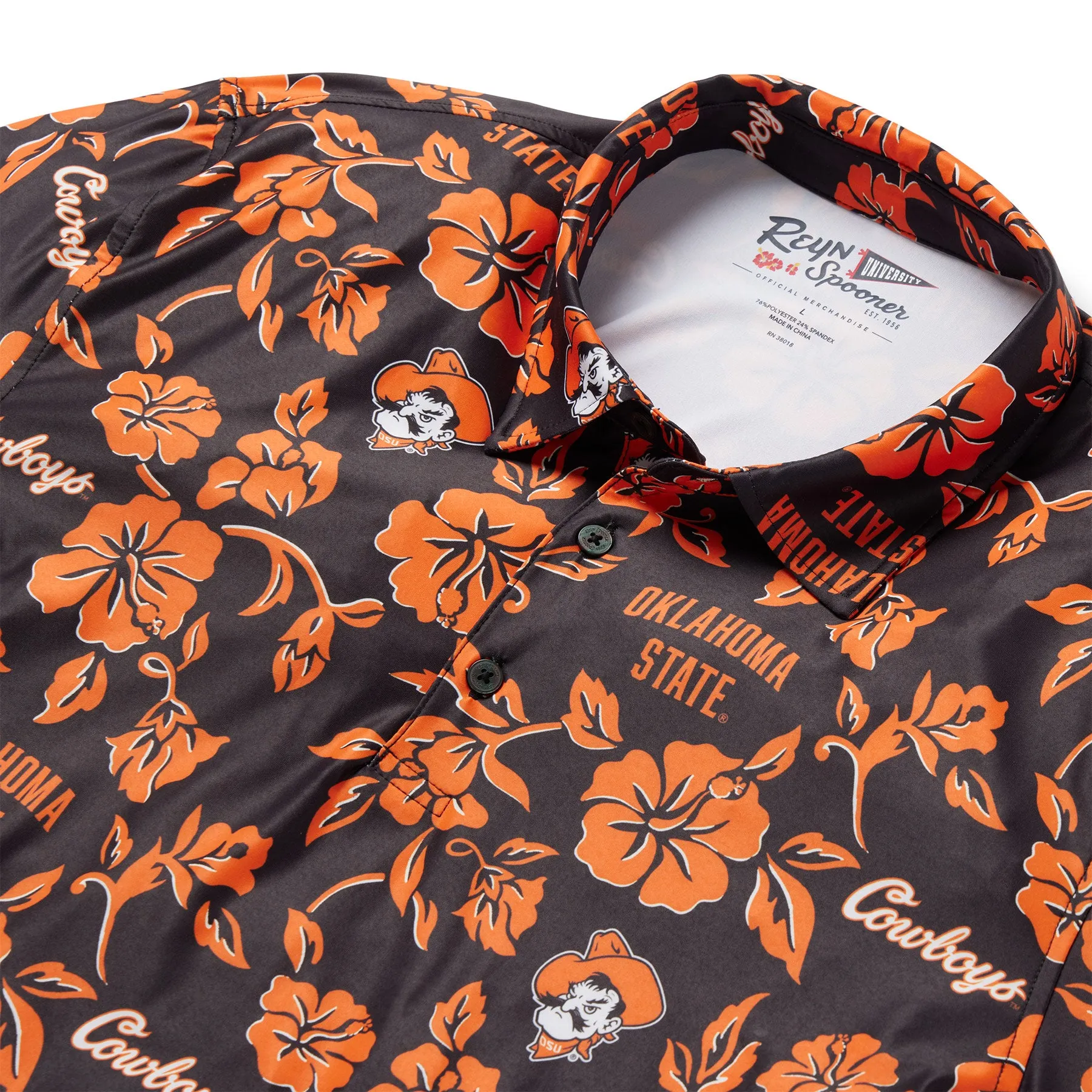 OKLAHOMA STATE UNIVERSITY GAME DAY PERFORMANCE POLO sold by Reyn Spooner product image thumbnail 2