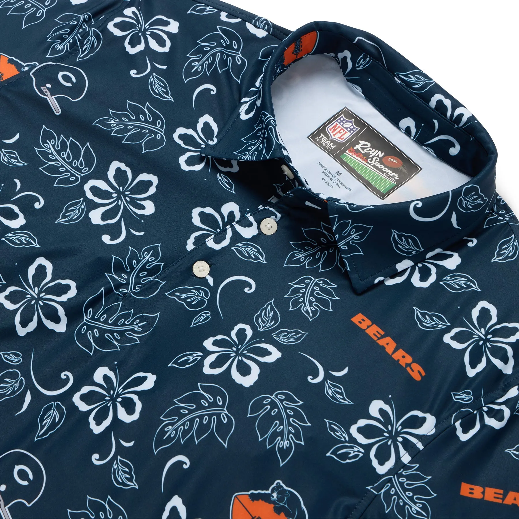 CHICAGO BEARS THROWBACK PERFORMANCE POLO sold by Reyn Spooner product image thumbnail 2