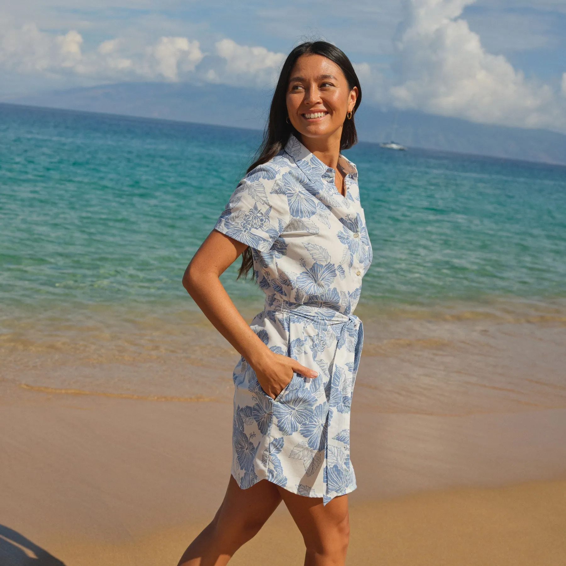 ALOHA BISCUS VIOLET DRESS sold by Reyn Spooner product image thumbnail 2