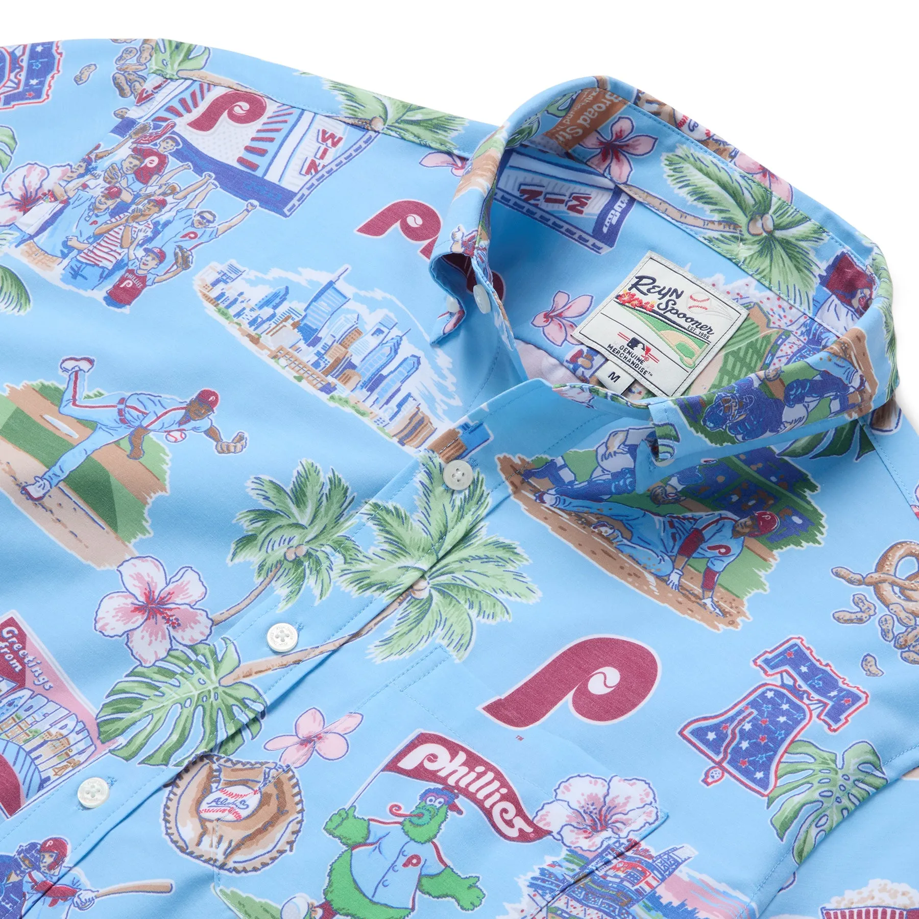 MLB® PHILADELPHIA PHILLIES SCENIC PERFORMANCE BUTTON FRONT sold by Reyn Spooner product image thumbnail 2