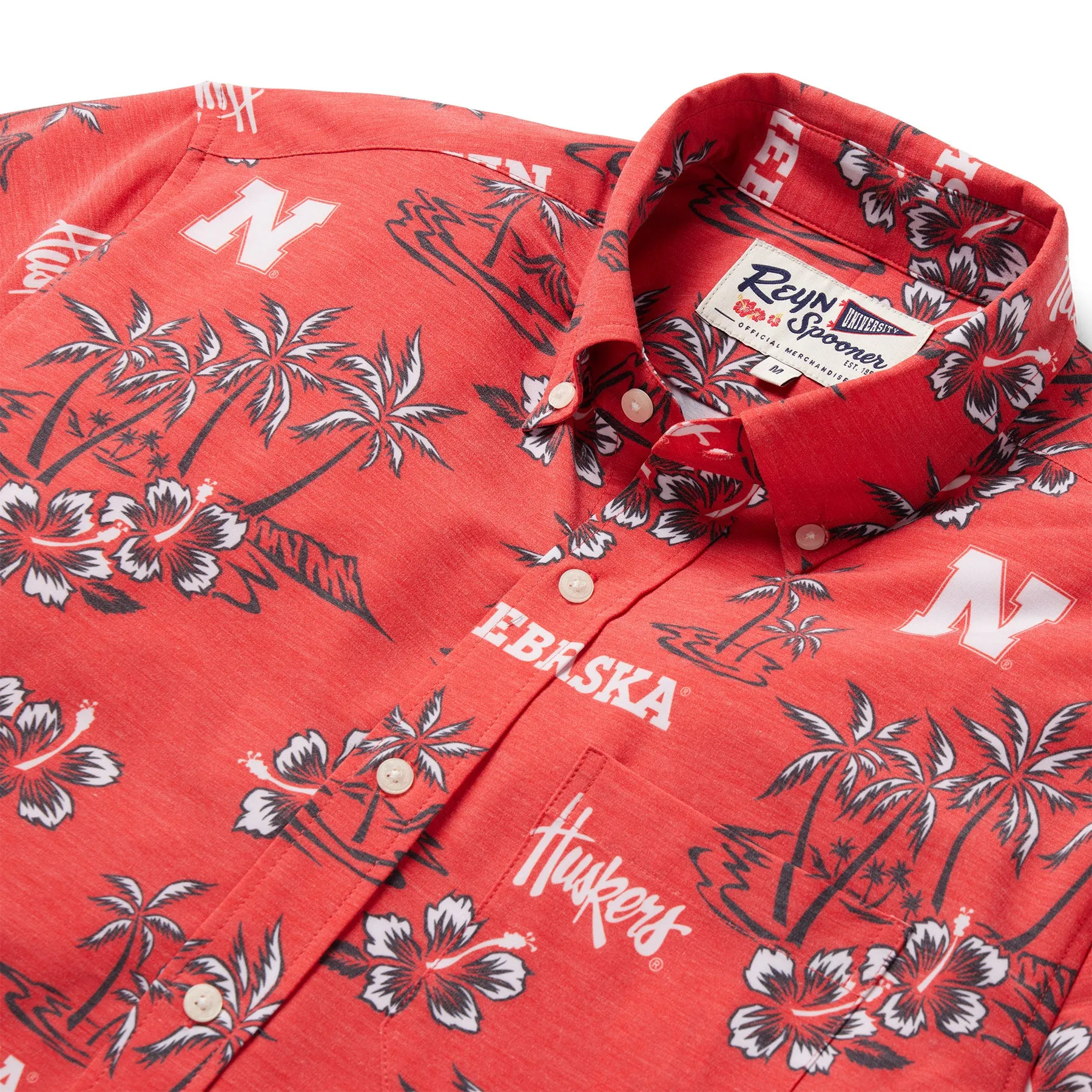 UNIVERSITY OF NEBRASKA GAME DAY PERFORMANCE BUTTON FRONT sold by Reyn Spooner product image thumbnail 2