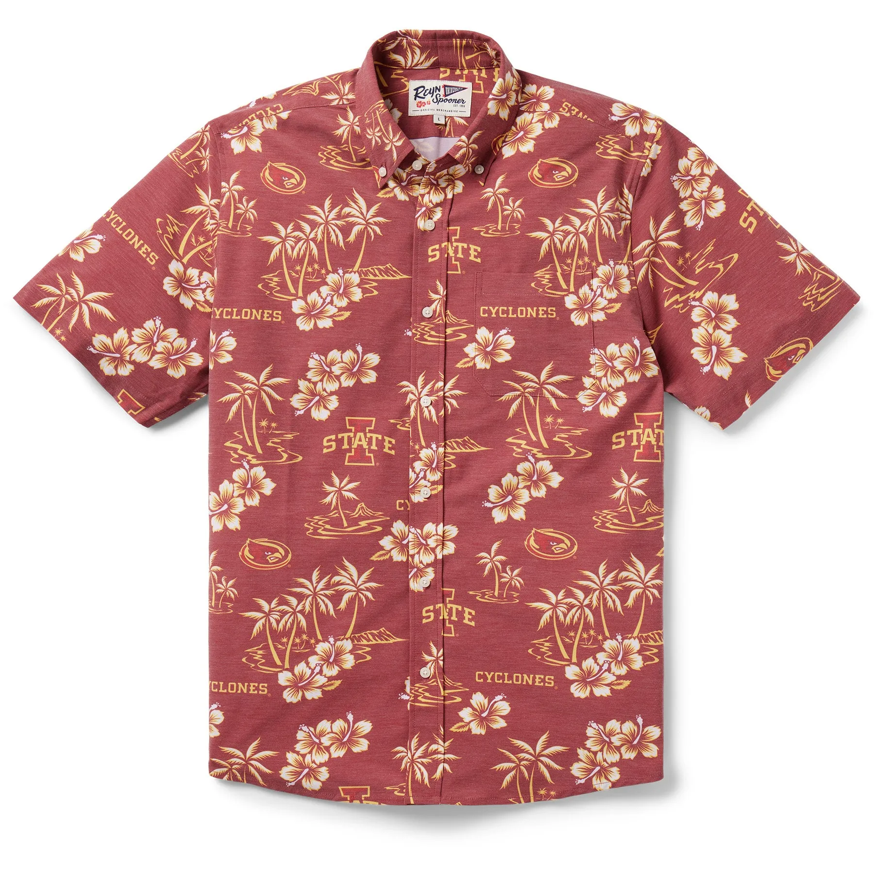 IOWA STATE UNIVERSITY GAME DAY PERFORMANCE BUTTON FRONT sold by Reyn Spooner