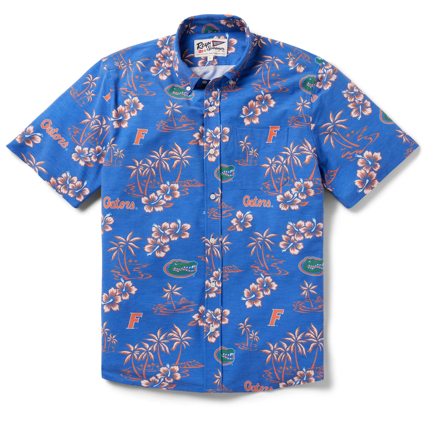 UNIVERSITY OF FLORIDA GAME DAY PERFORMANCE BUTTON FRONT sold by Reyn Spooner