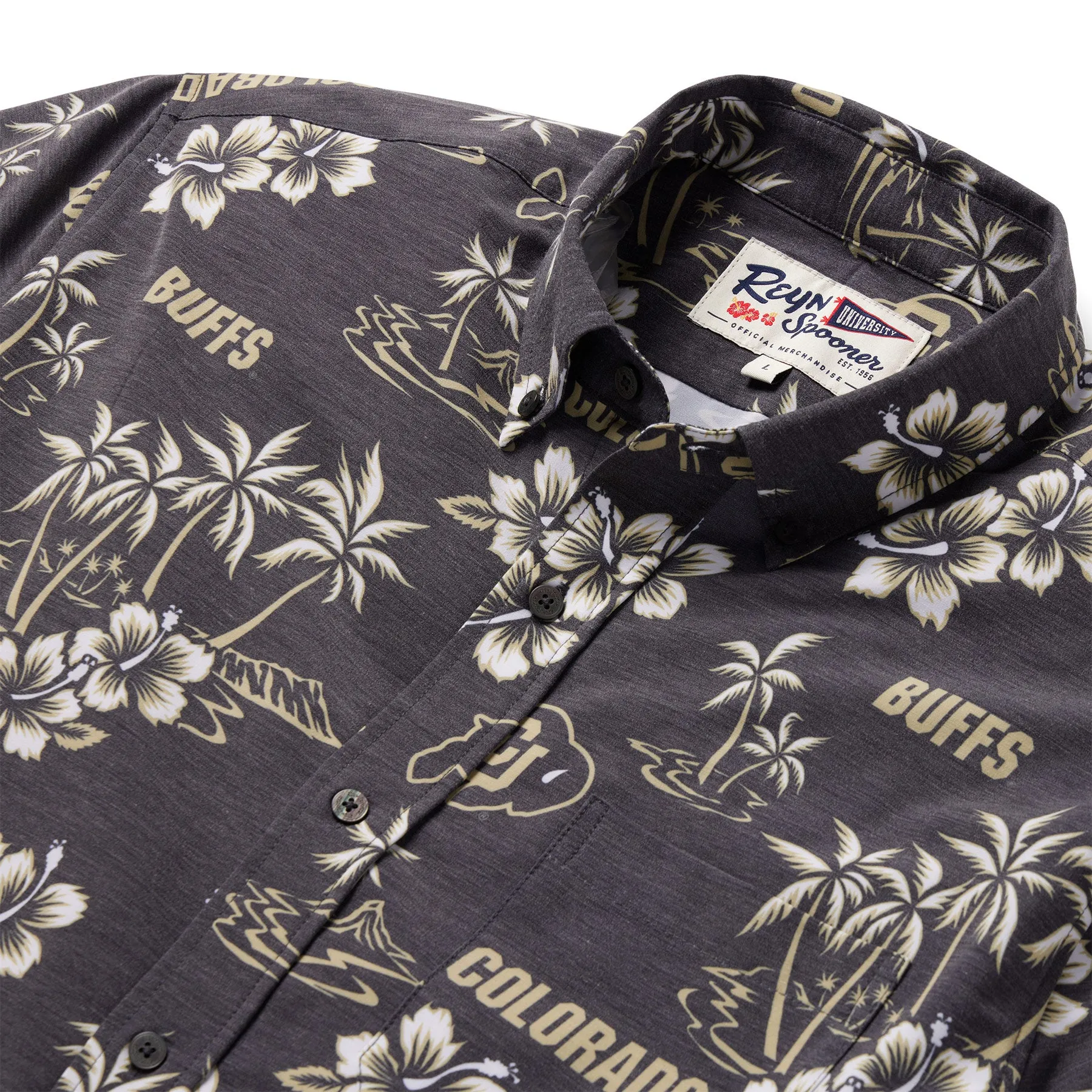 UNIVERSITY OF COLORADO GAME DAY PERFORMANCE BUTTON FRONT sold by Reyn Spooner product image thumbnail 2