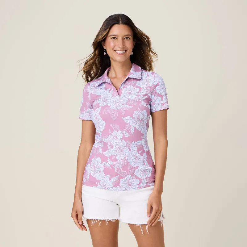 ALOHA BISCUS MCKENNA PERFORMANCE POLO sold by Reyn Spooner
