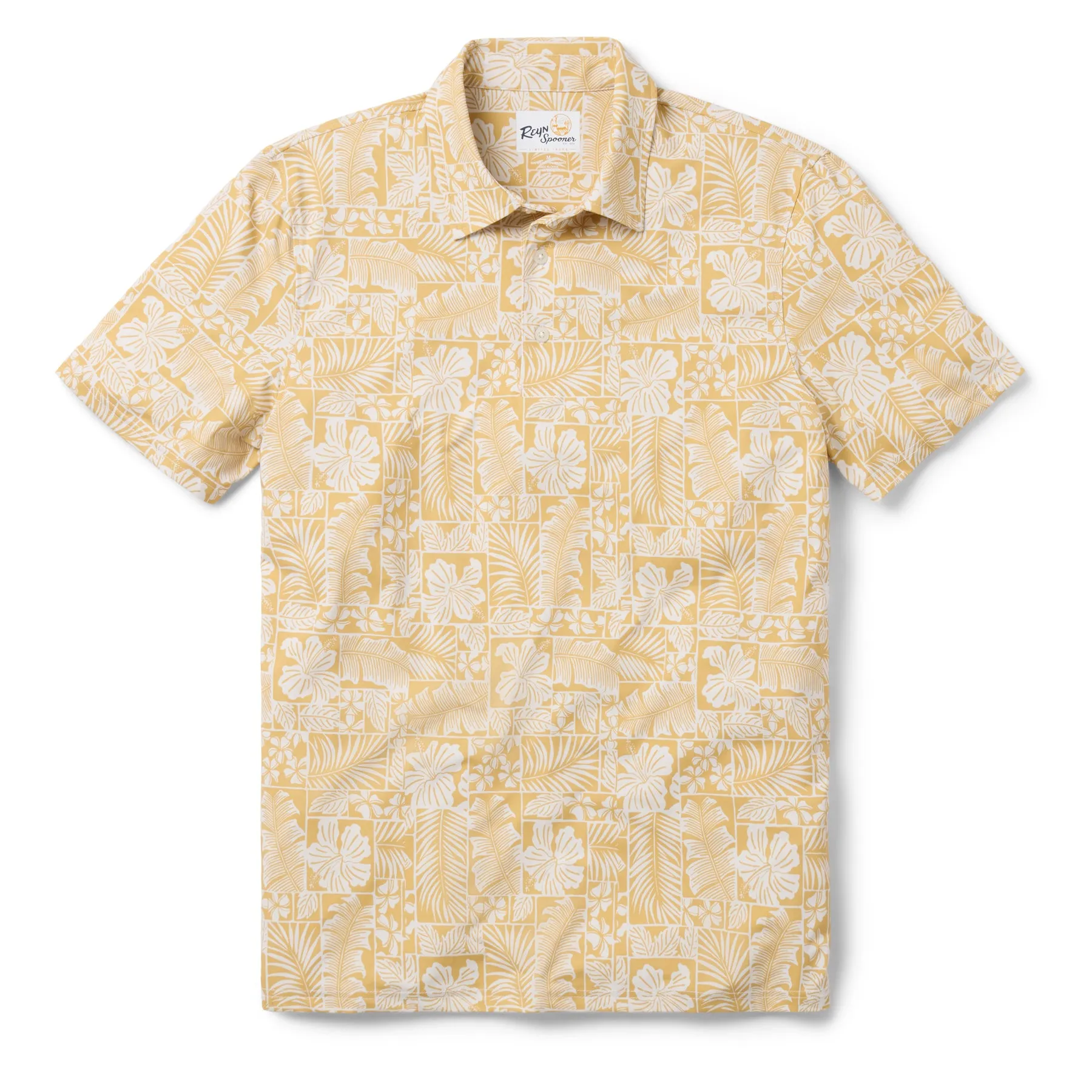 FLORAL FRAMES PERFORMANCE POLO sold by Reyn Spooner