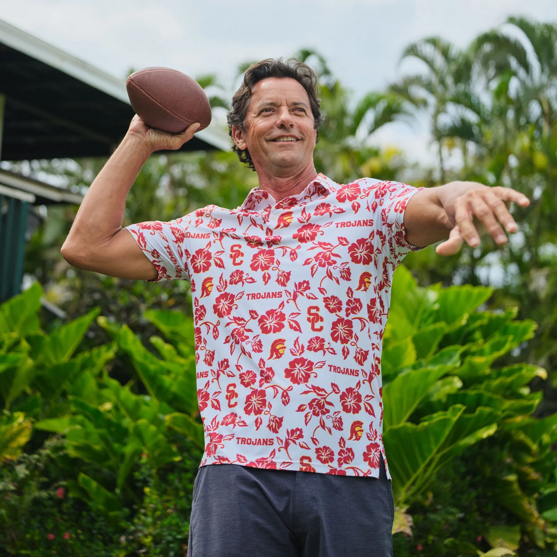 UNIVERSITY OF SOUTHERN CALIFORNIA PUA PERFORMANCE POLO sold by Reyn Spooner product image thumbnail 3