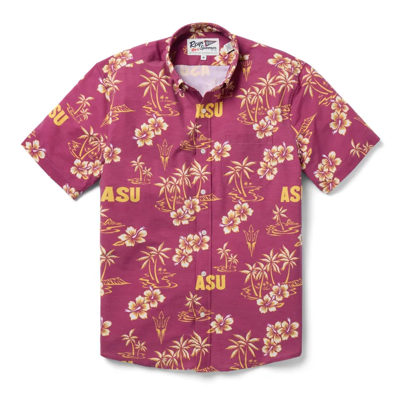 ARIZONA STATE UNIVERSITY KEKAI PERFORMANCE BUTTON FRONT sold by Reyn Spooner