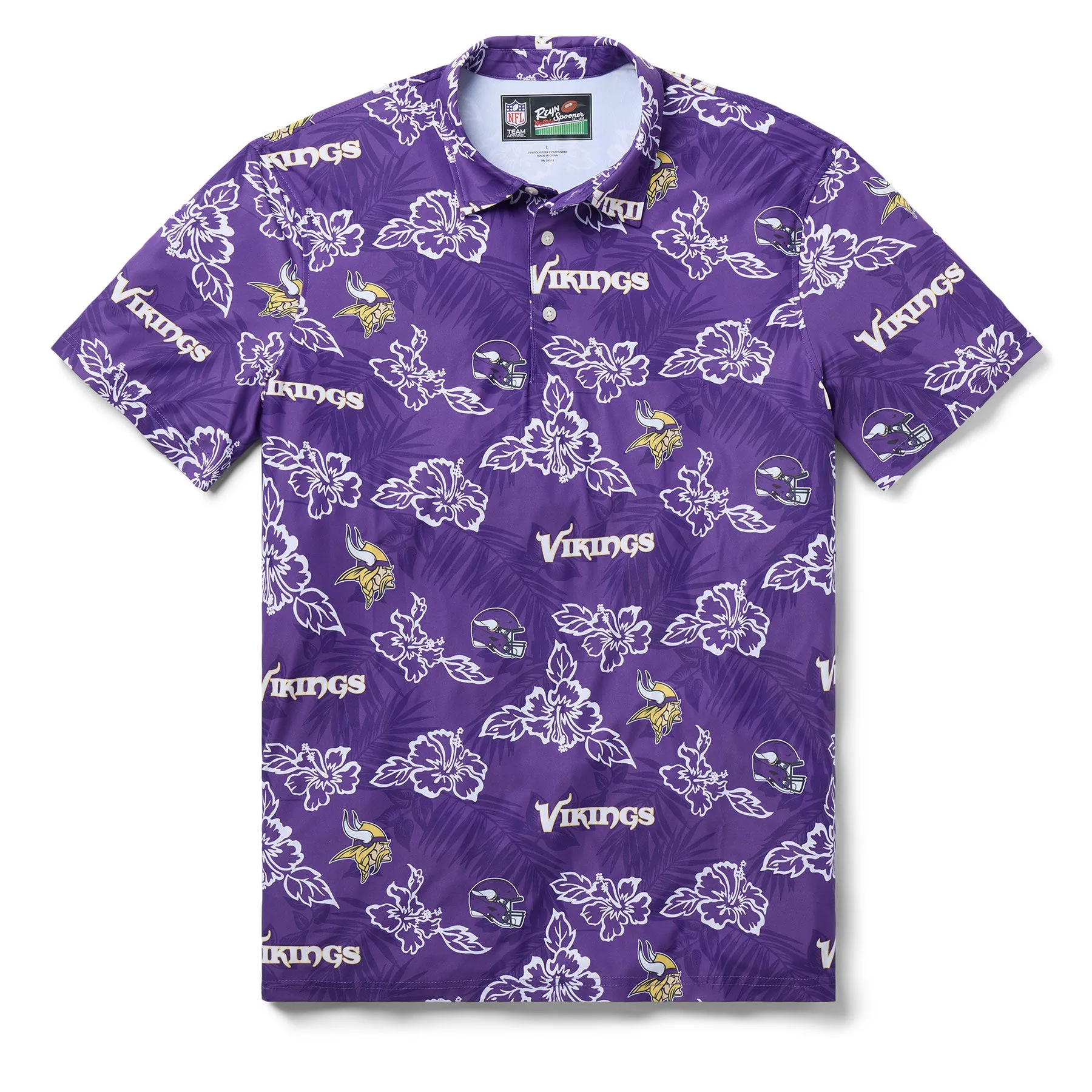 MINNESOTA VIKINGS GAME DAY PERFORMANCE POLO sold by Reyn Spooner