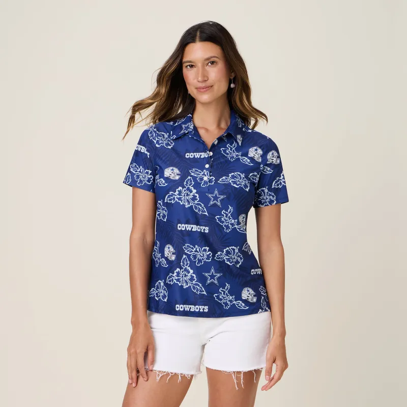 WOMEN'S DALLAS COWBOYS GAME DAY PERFORMANCE POLO sold by Reyn Spooner