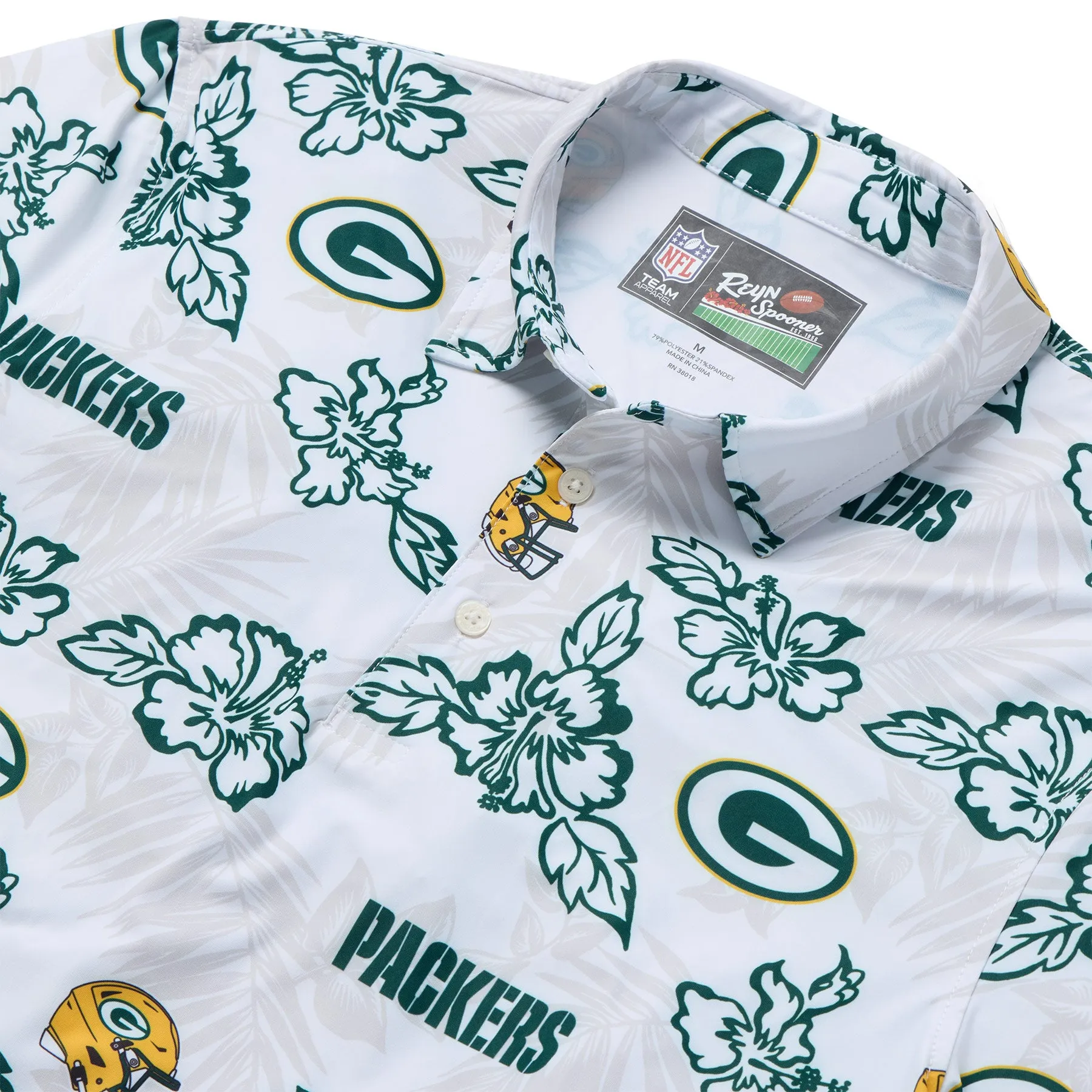 GREEN BAY PACKERS GAME DAY PERFORMANCE POLO sold by Reyn Spooner product image thumbnail 2