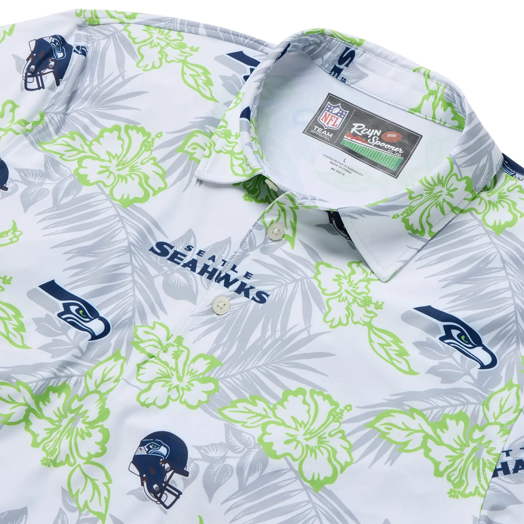 SEATTLE SEAHAWKS GAME DAY PERFORMANCE POLO sold by Reyn Spooner product image thumbnail 2