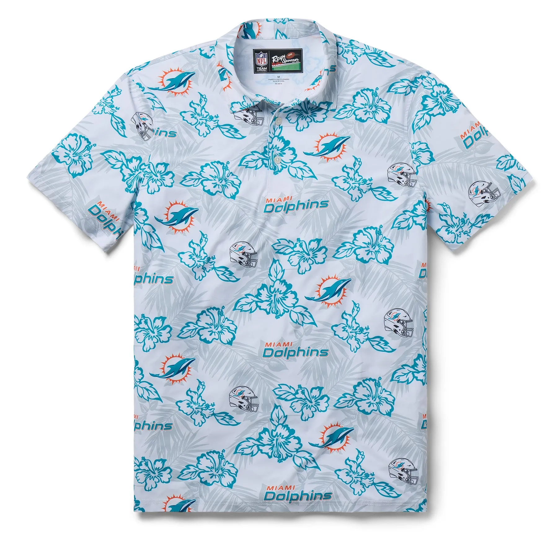 MIAMI DOLPHINS GAME DAY PERFORMANCE POLO sold by Reyn Spooner