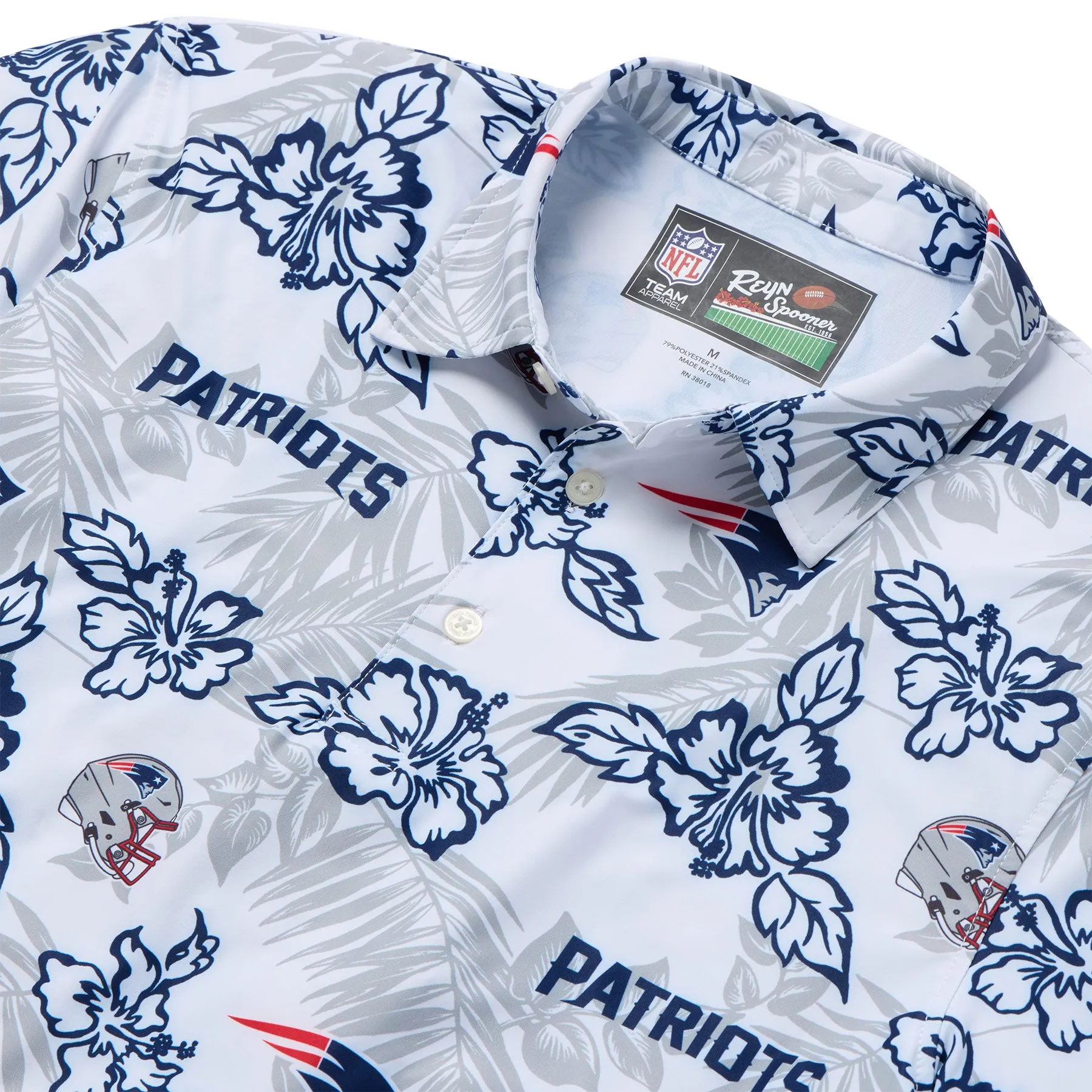NEW ENGLAND PATRIOTS GAME DAY PERFORMANCE POLO sold by Reyn Spooner product image thumbnail 2