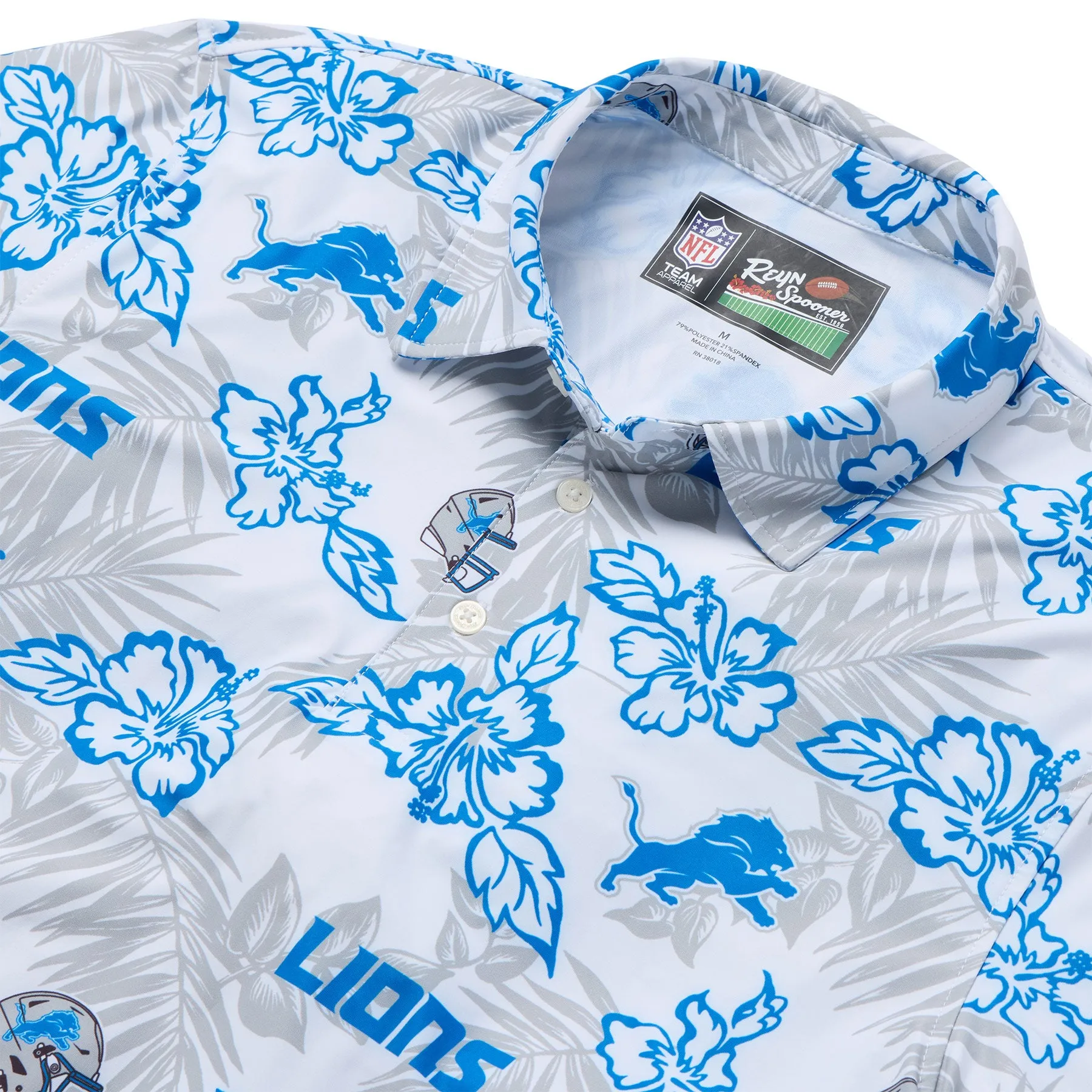 DETROIT LIONS GAME DAY PERFORMANCE POLO sold by Reyn Spooner product image thumbnail 2