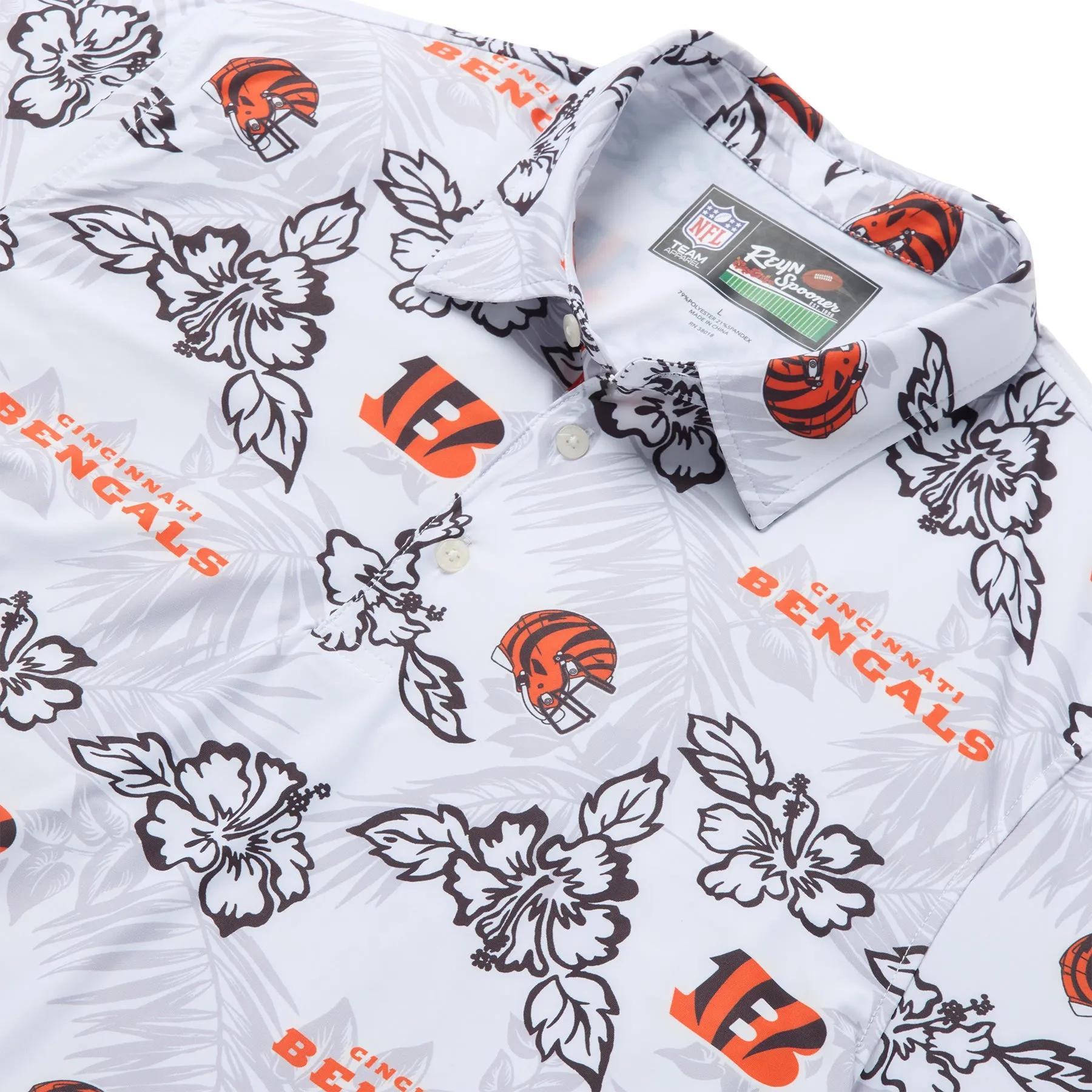 CINCINNATI BENGALS GAME DAY PERFORMANCE POLO sold by Reyn Spooner product image thumbnail 2