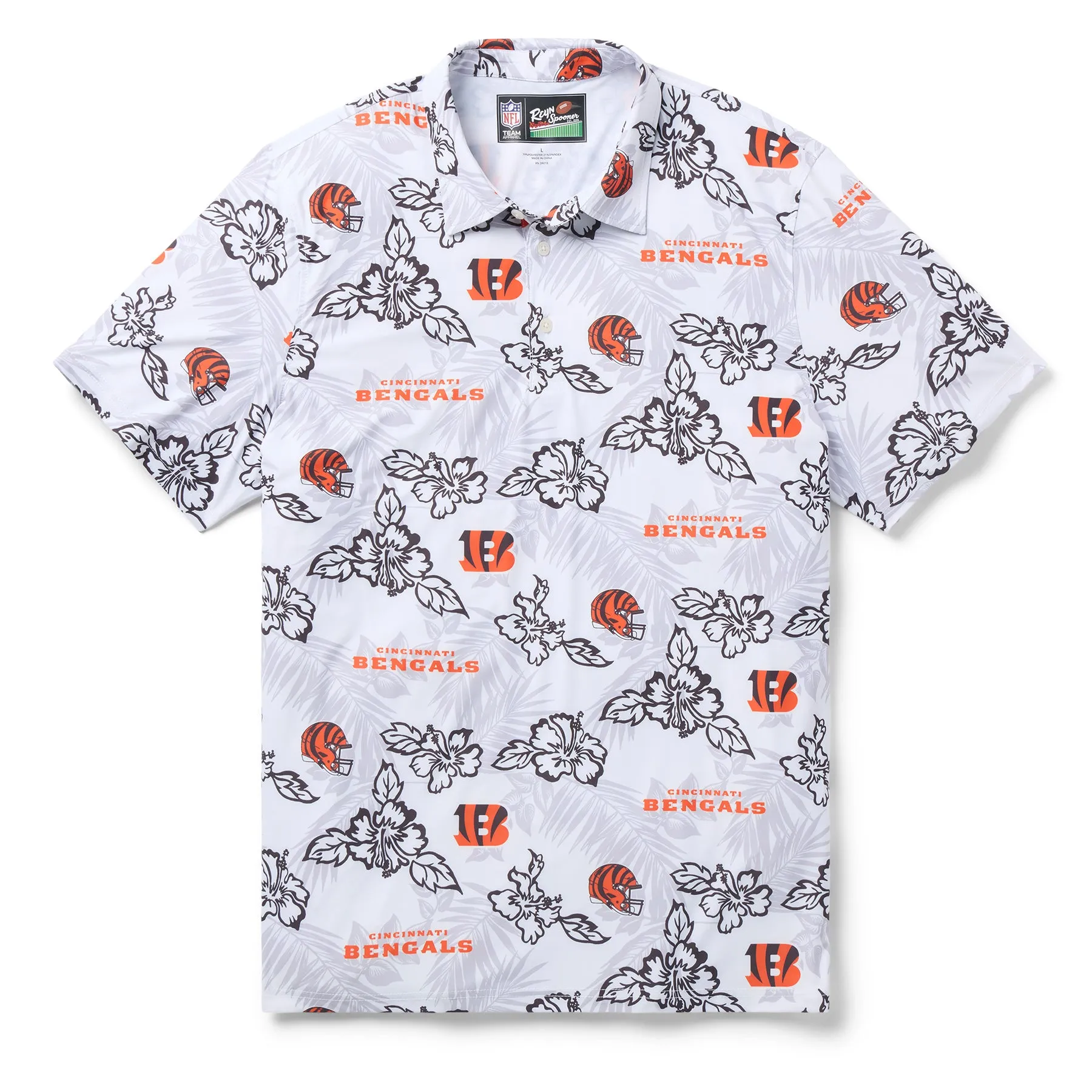 CINCINNATI BENGALS GAME DAY PERFORMANCE POLO sold by Reyn Spooner
