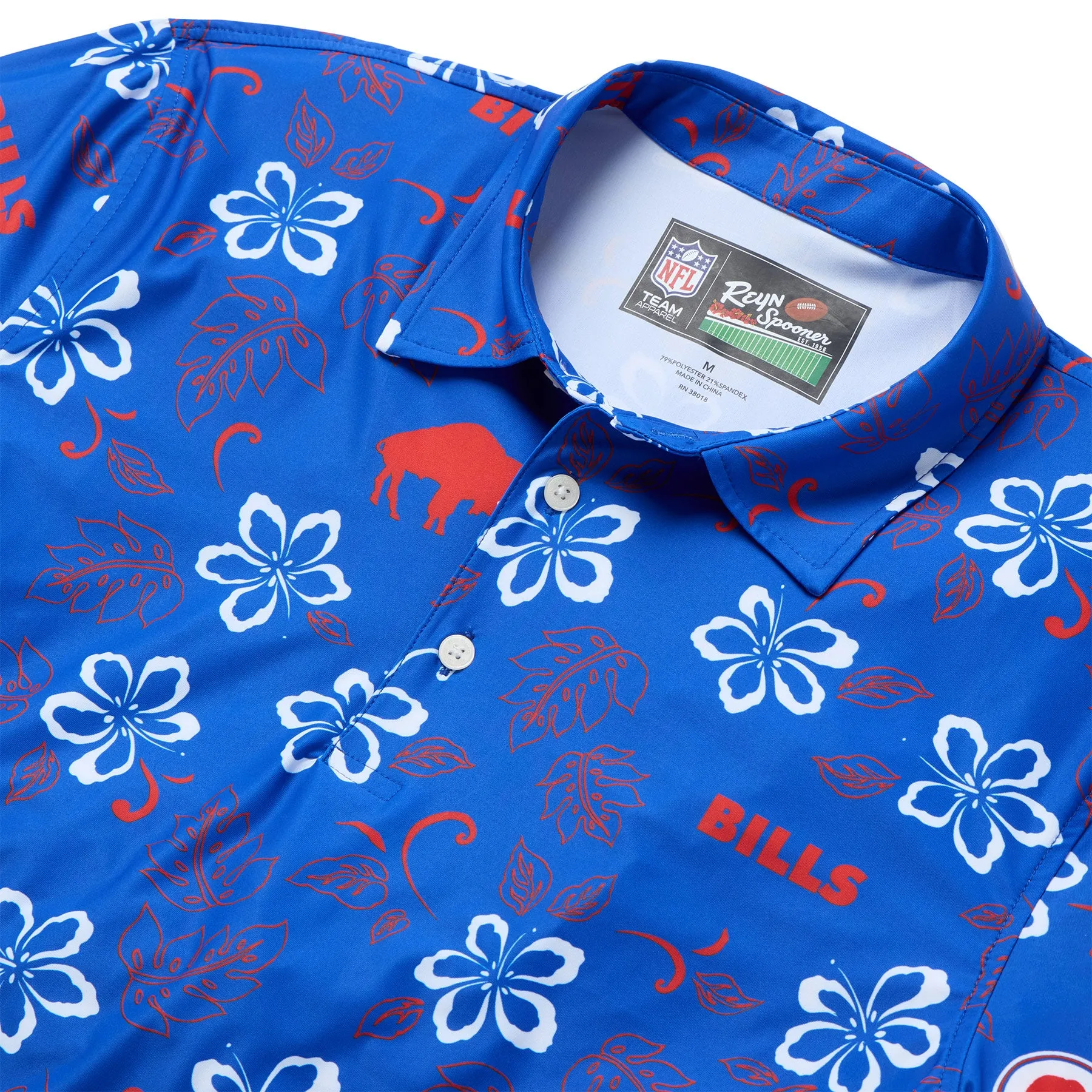 BUFFALO BILLS THROWBACK PERFORMANCE POLO sold by Reyn Spooner product image thumbnail 2