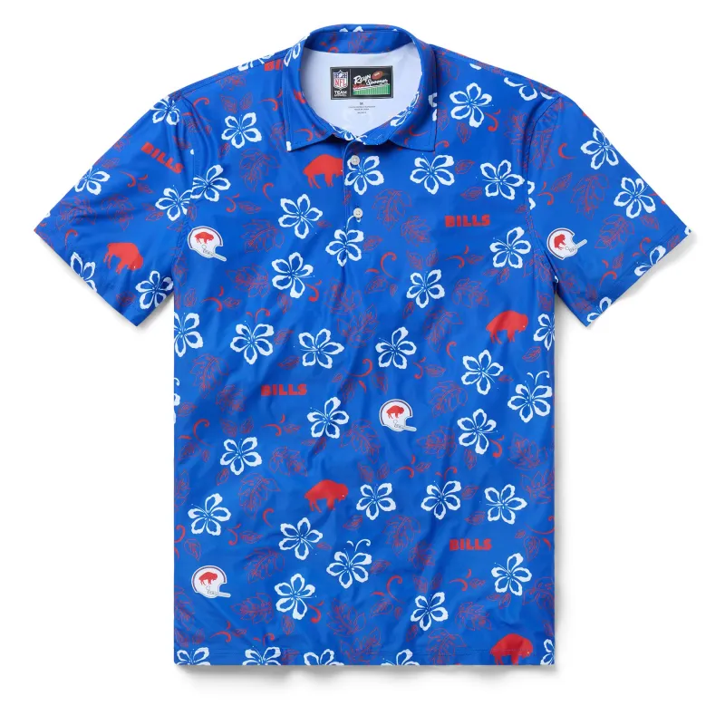 BUFFALO BILLS THROWBACK PERFORMANCE POLO sold by Reyn Spooner