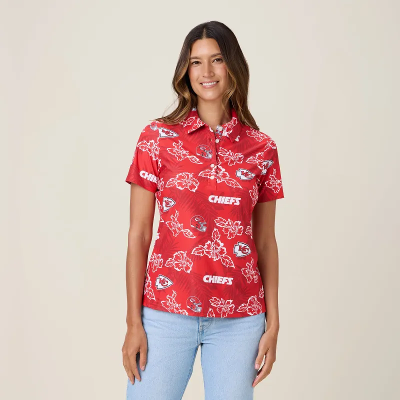 WOMEN'S KANSAS CITY CHIEFS GAME DAY PERFORMANCE POLO sold by Reyn Spooner