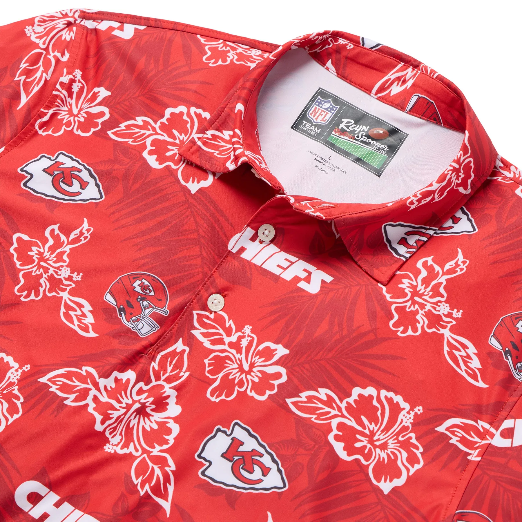 KANSAS CITY CHIEFS GAME DAY PERFORMANCE POLO sold by Reyn Spooner product image thumbnail 2