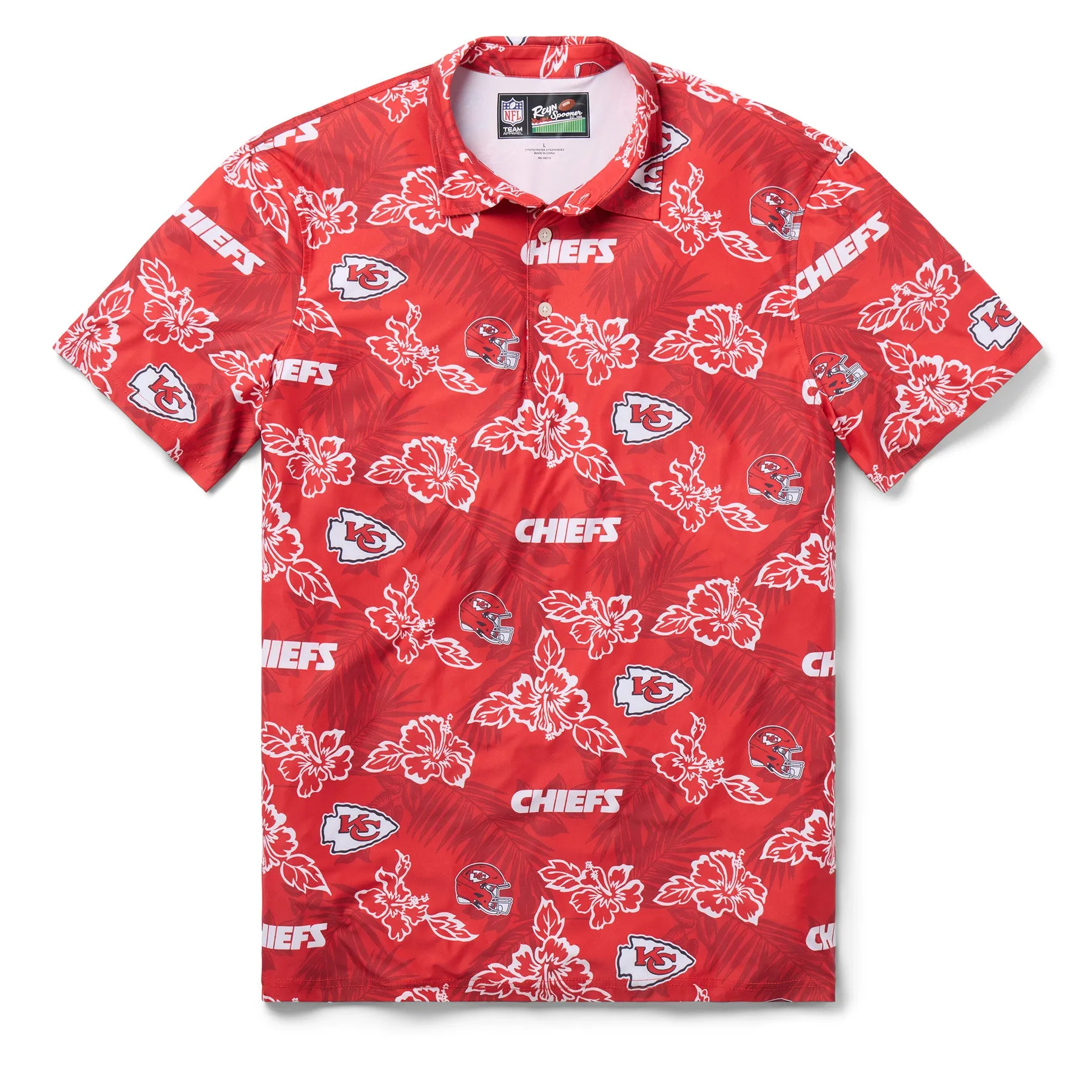 KANSAS CITY CHIEFS GAME DAY PERFORMANCE POLO sold by Reyn Spooner
