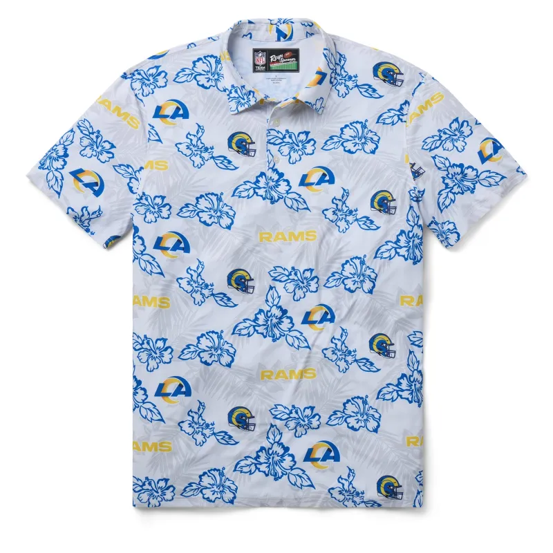 LOS ANGELES RAMS GAME DAY PERFORMANCE POLO sold by Reyn Spooner