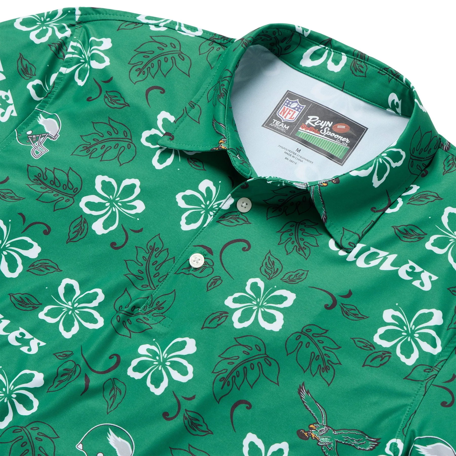 PHILADELPHIA EAGLES THROWBACK PERFORMANCE POLO sold by Reyn Spooner product image thumbnail 2