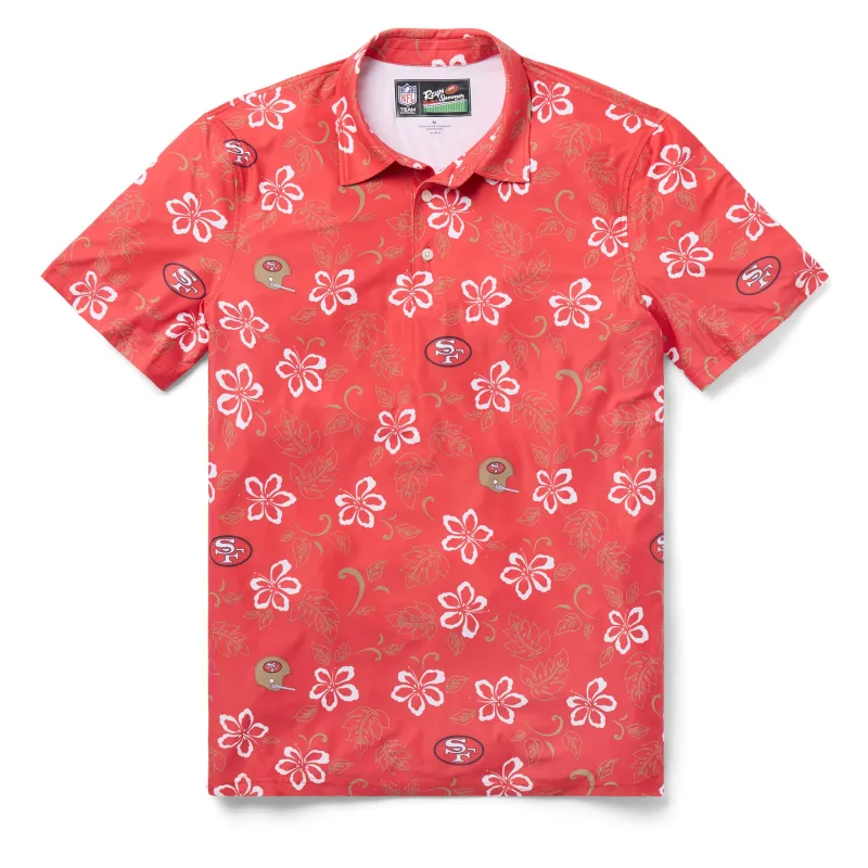 SAN FRANCISCO 49ERS THROWBACK PERFORMANCE POLO sold by Reyn Spooner