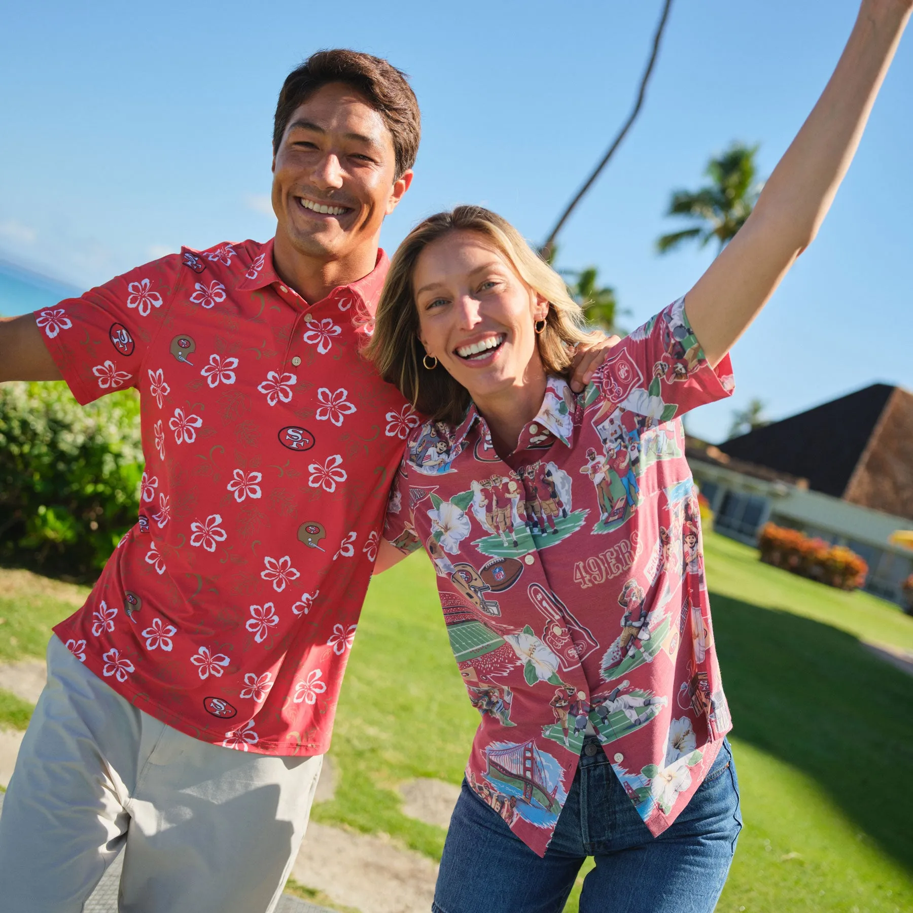 SAN FRANCISCO 49ERS THROWBACK PERFORMANCE POLO sold by Reyn Spooner product image thumbnail 5