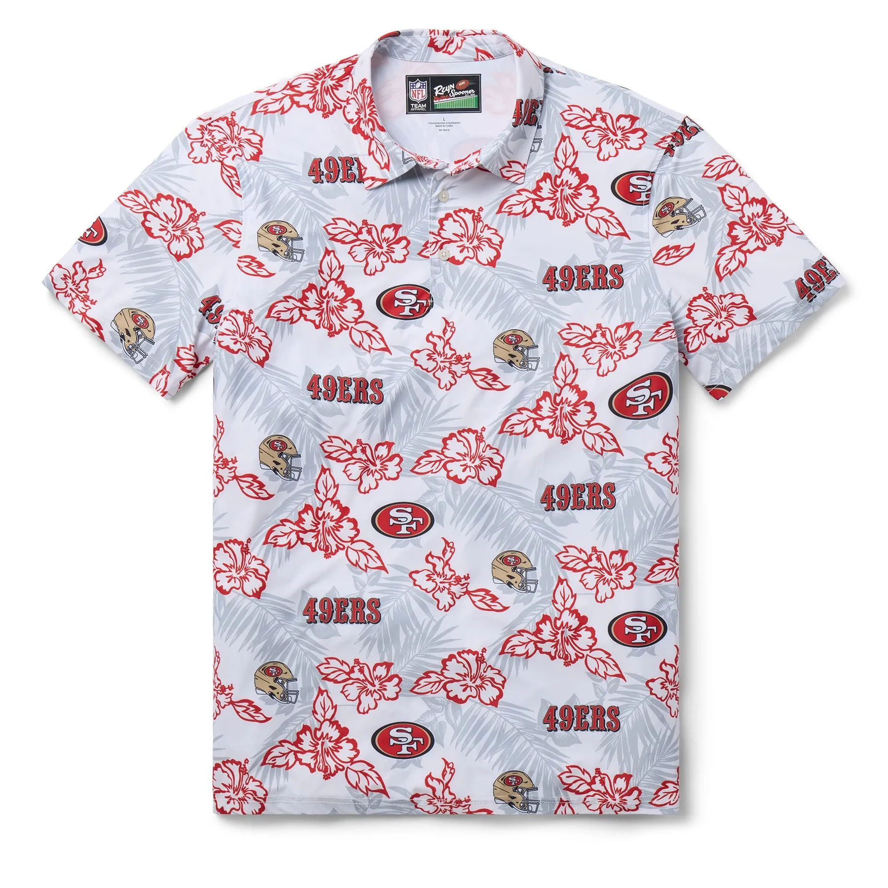 SAN FRANCISCO 49ERS GAME DAY PERFORMANCE POLO sold by Reyn Spooner